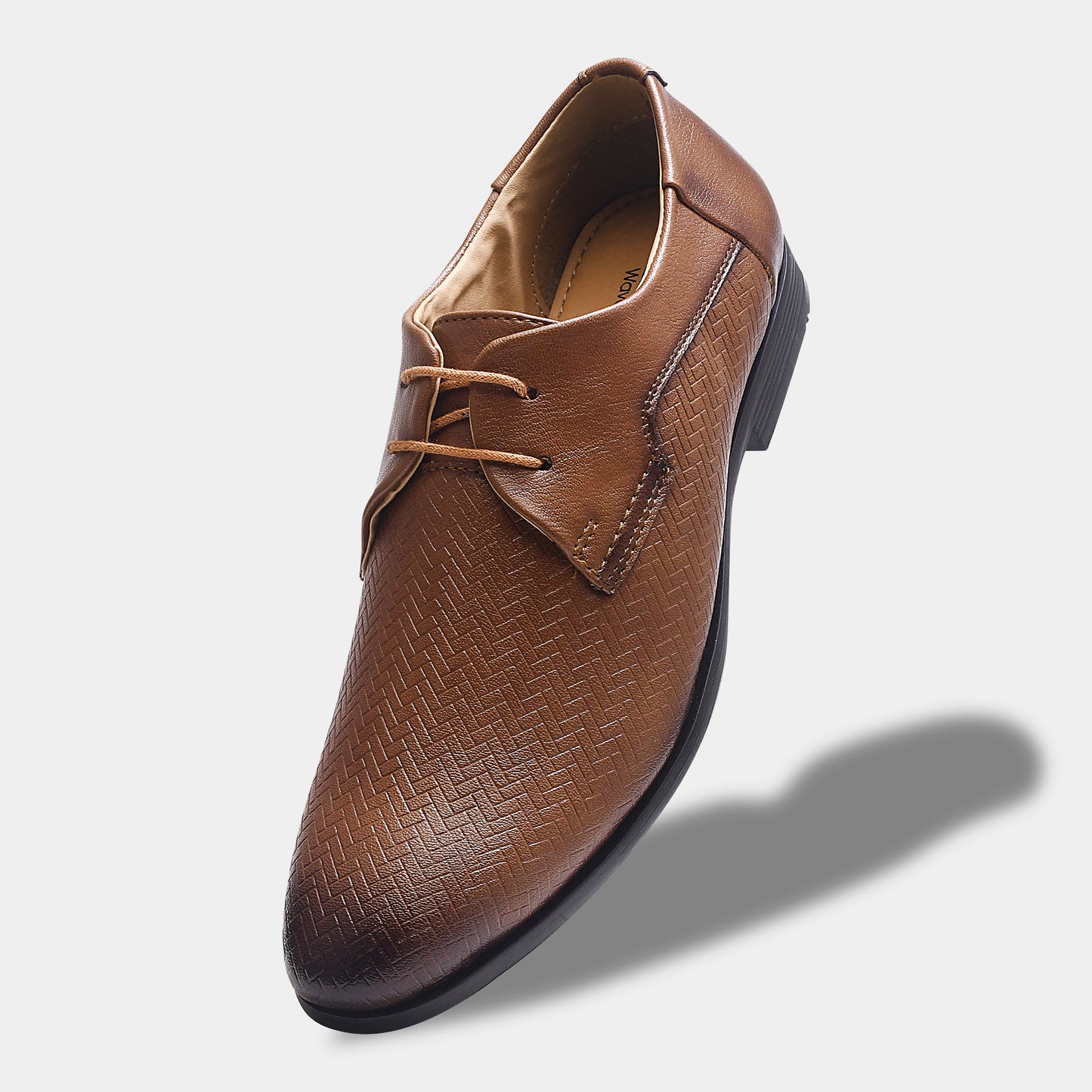 WAVEWALKER CREW Men Faux Leather Black Formal Lace-Ups Shoes