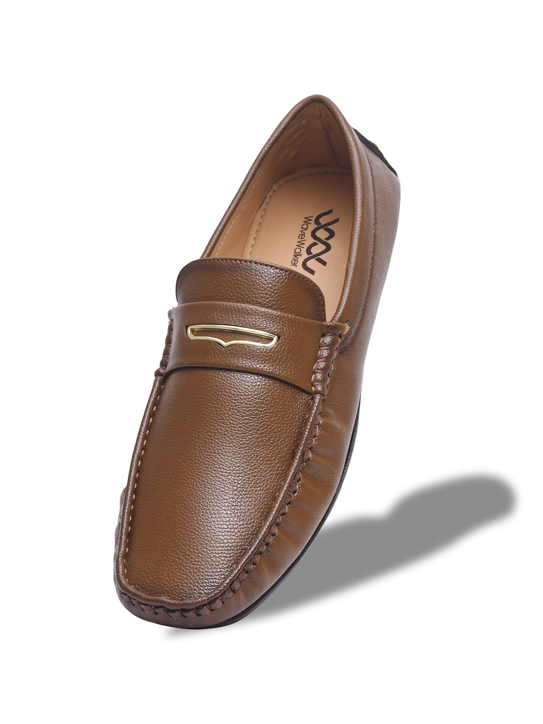 WAVEWALKER AERO Men Beige Faux Leather Slip-On Loafers