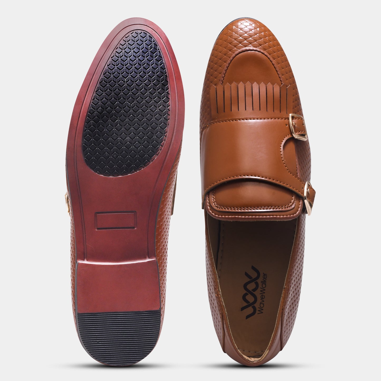 WAVEWALKER INFINITY Men Faux Leather Black Slip-On Loafers