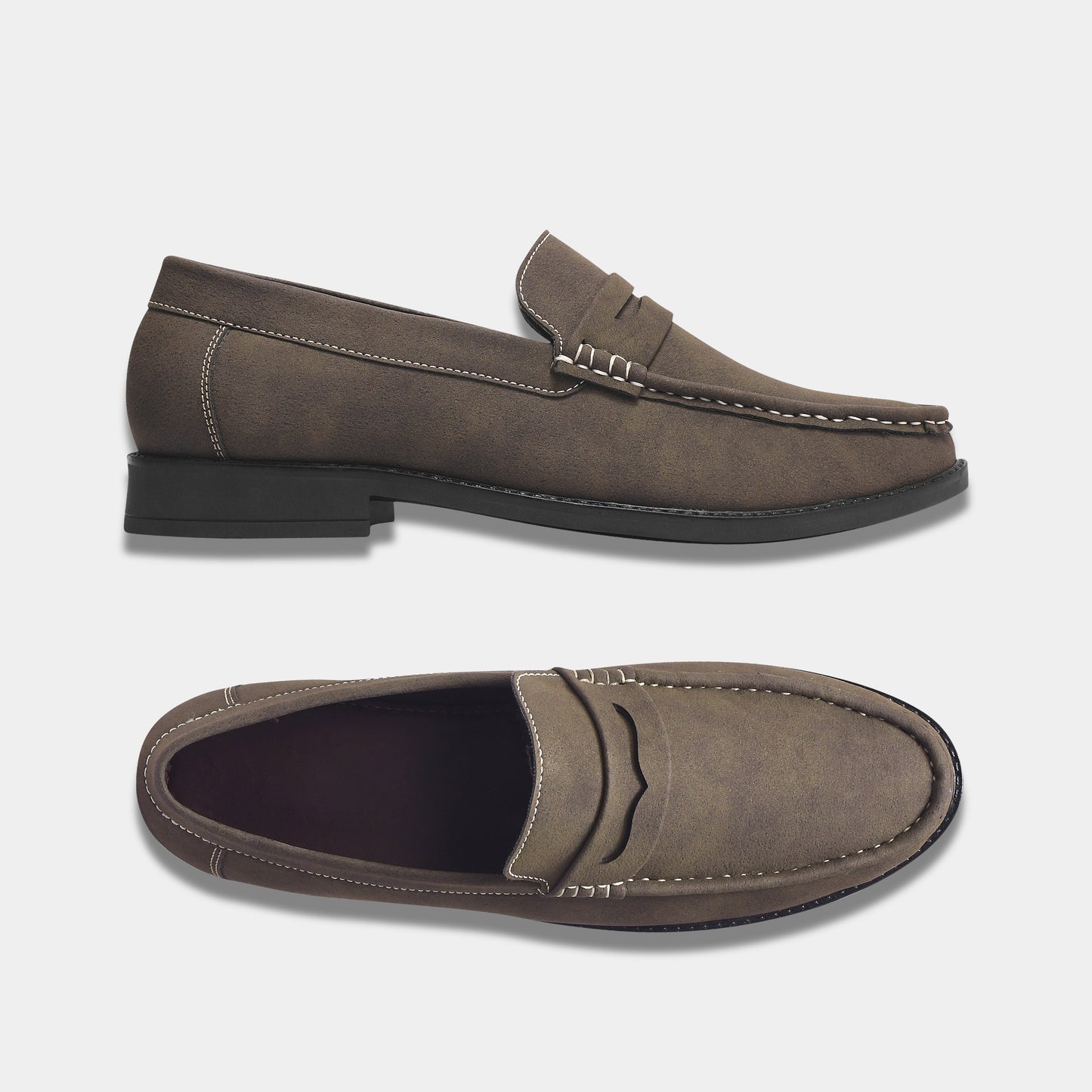 Wave Walker Charls Suede Loafers Brown For Men