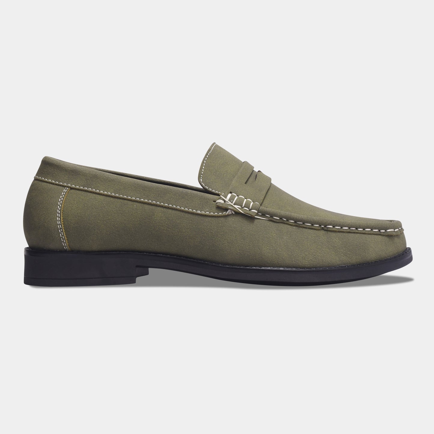Wave Walker Charls Suede Loafers Green For Men