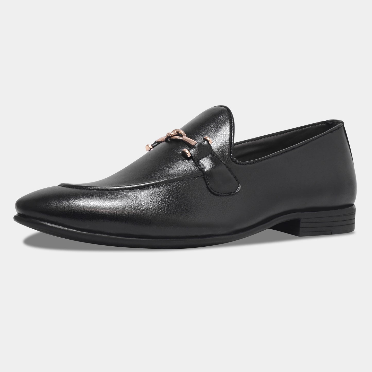 Wave Walker Command Classic Dress Black Penny Loafers For Men