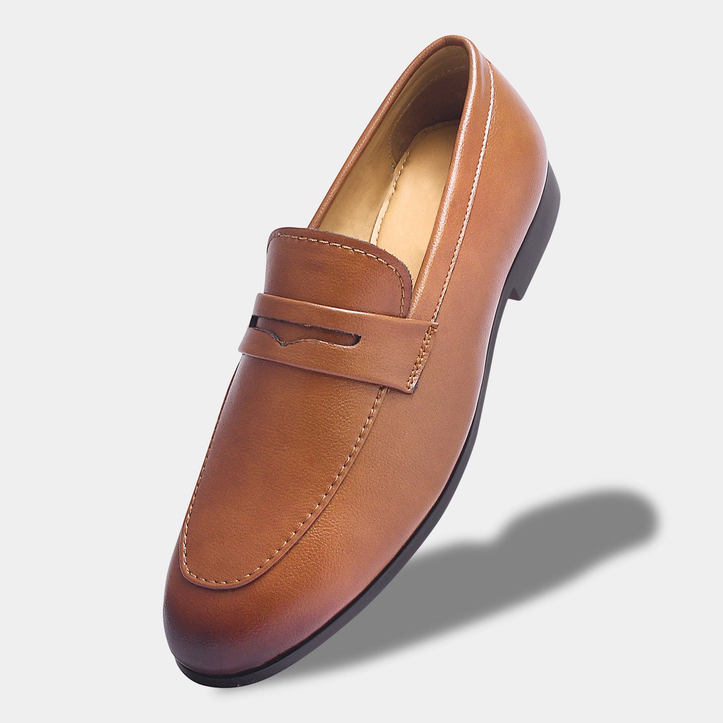 WAVEWALKER LEO Classic Dress Black Penny Loafers For Men