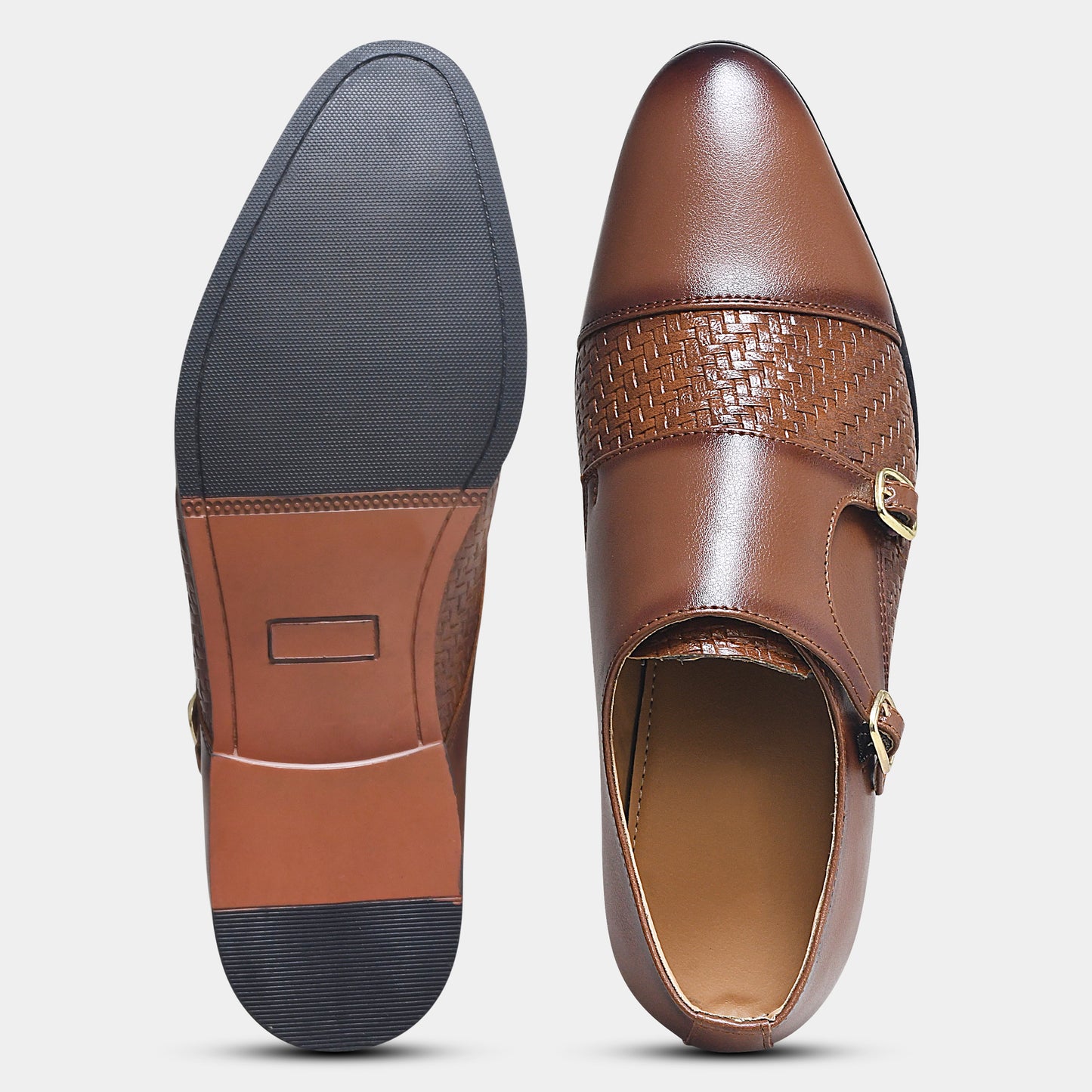 WAVEWALKER STEEL Men Premium Double Monk Strap Formal Shoes