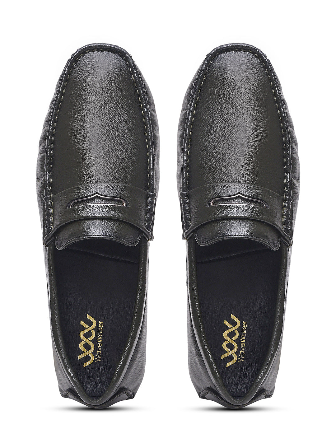 WAVEWALKER AERO Men Beige Faux Leather Slip-On Loafers