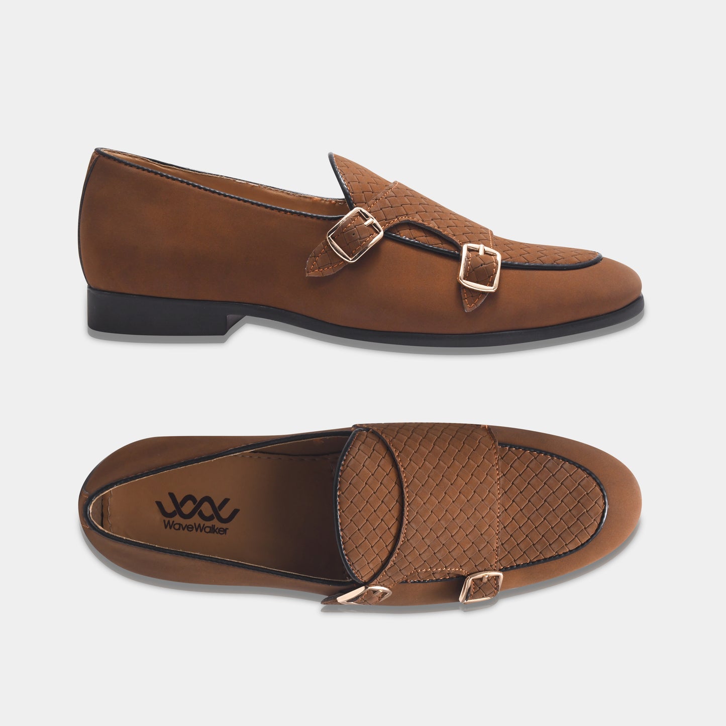 WAVEWALKER CAPTAIN Men Black Classic Suede Loafers