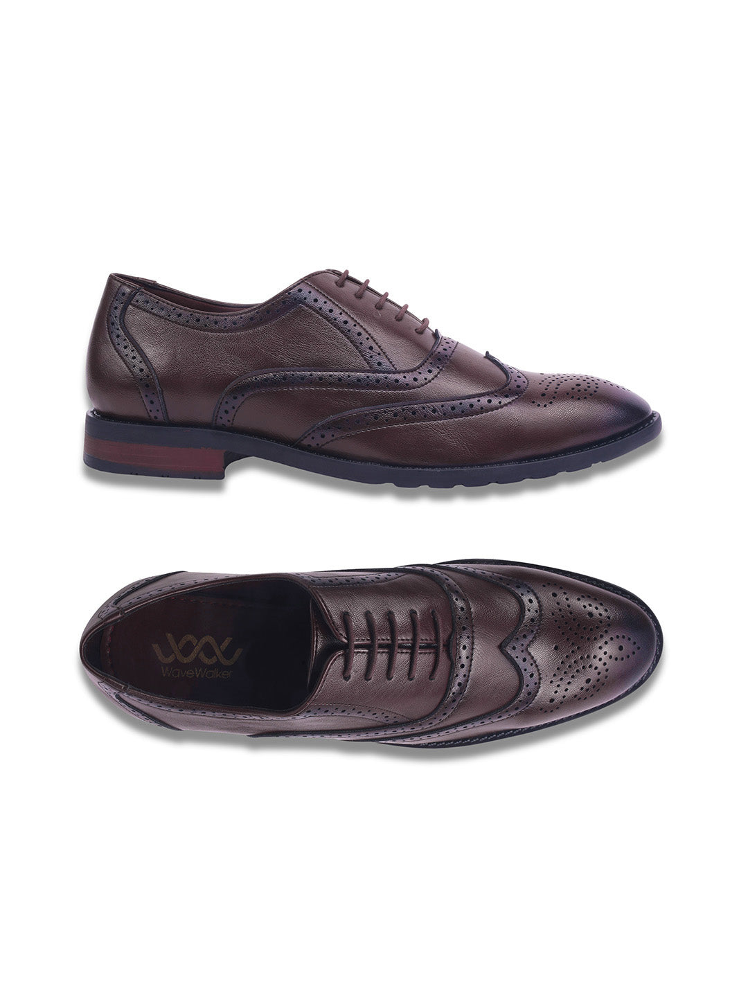 WAVEWALKER ALPHA-3 Refined Craftsmanship Lace-Up Brogue Shoes