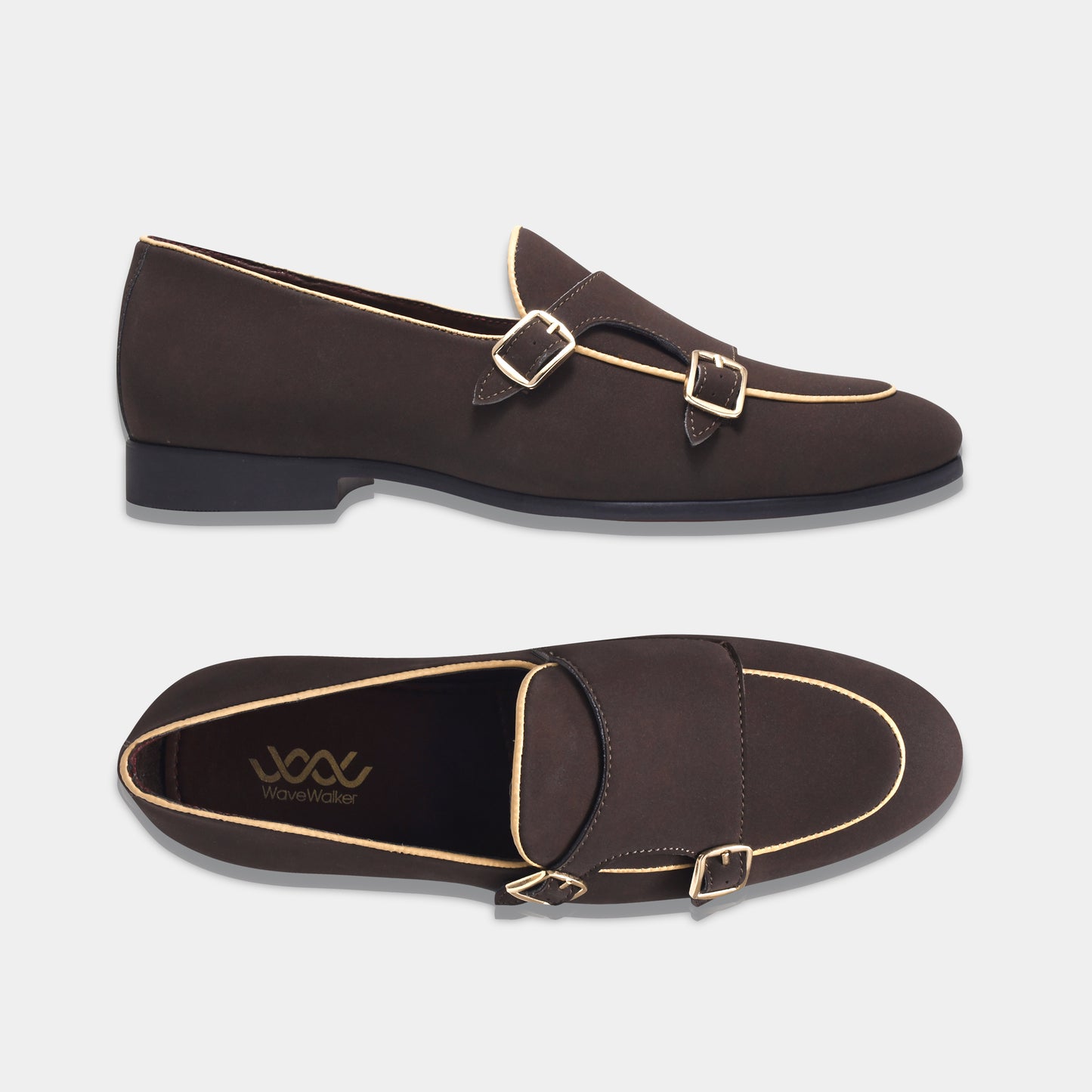 WAVEWALKER MARS Men Black Classic Suede Loafers