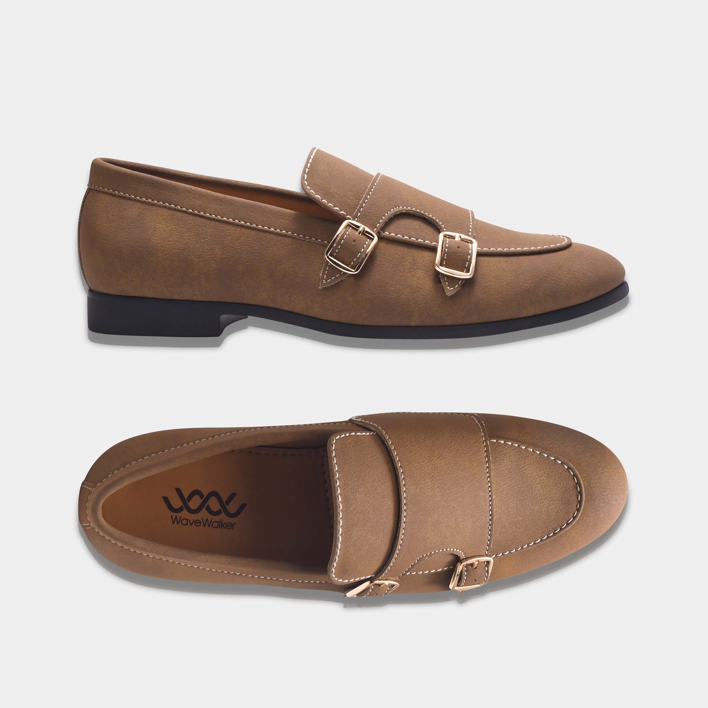 WAVEWALKER AXIS Men Beige Classic Suede Loafers