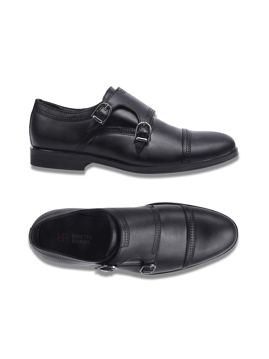 WAVEWALKER JAMES Men Premium Double Monk Strap Formal Shoes