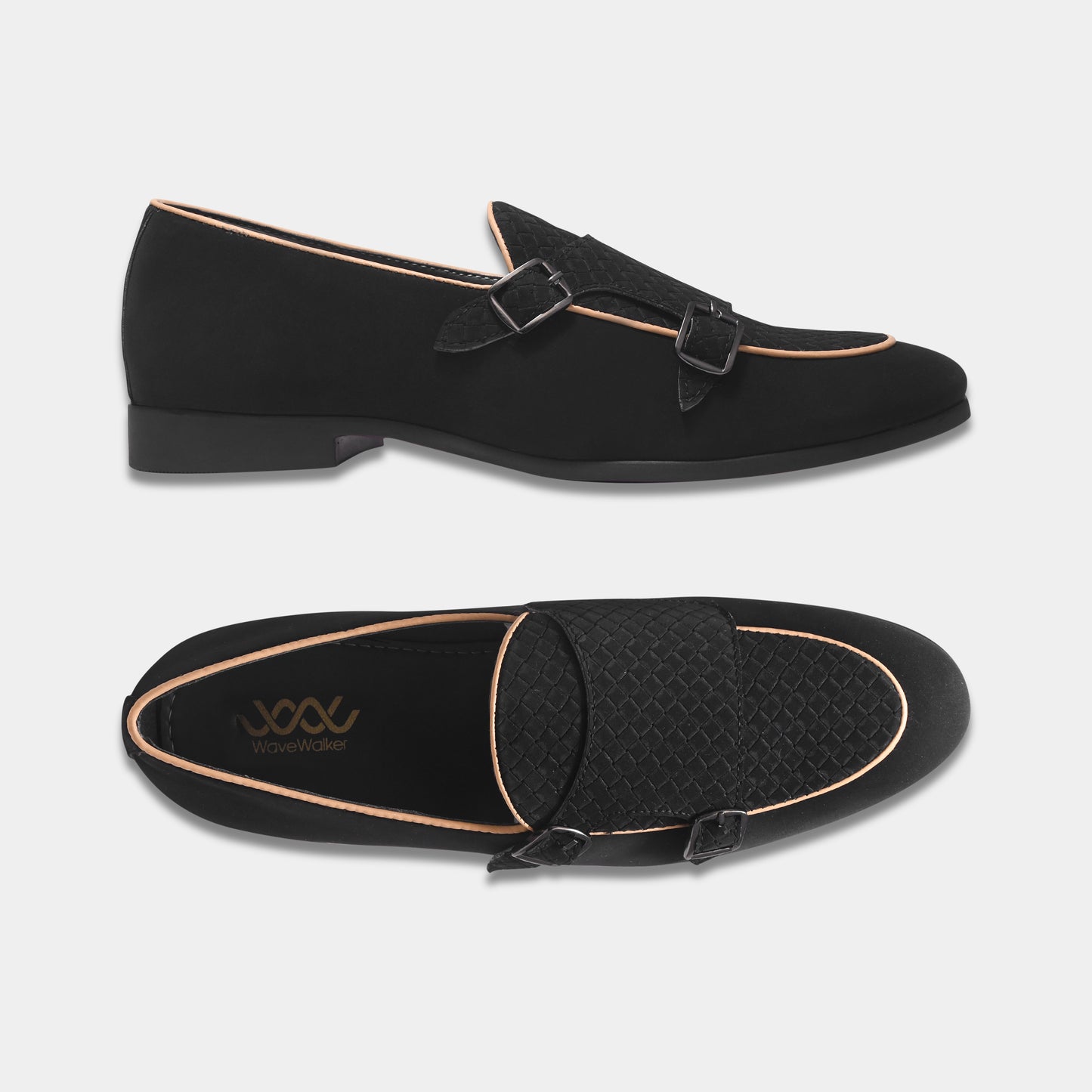 WAVEWALKER CAPTAIN Men Black Classic Suede Loafers