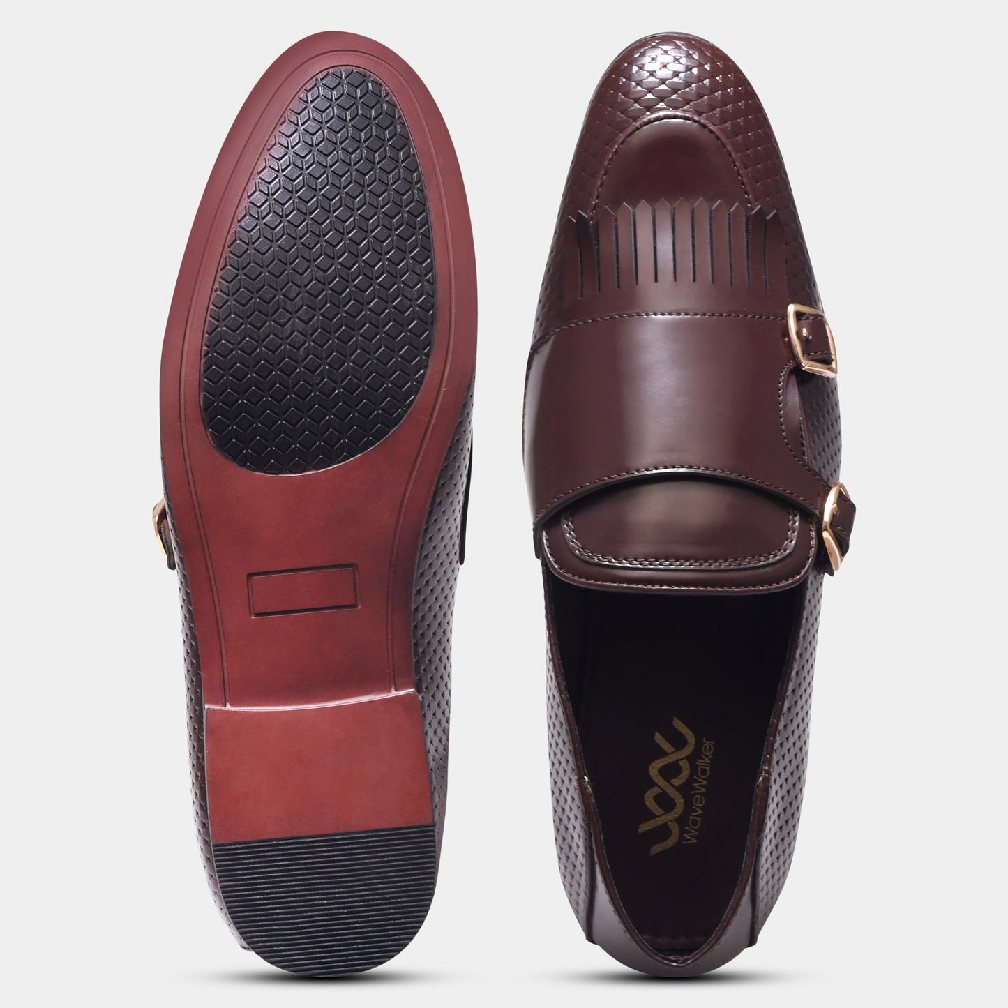 WAVEWALKER INFINITY Men Faux Leather Black Slip-On Loafers