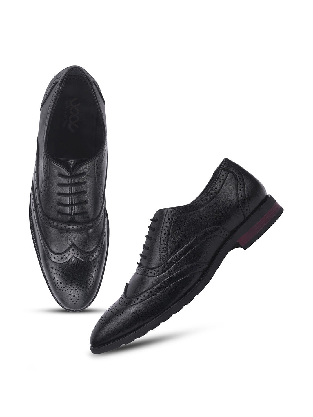 WAVEWALKER ALPHA-3 Refined Craftsmanship Lace-Up Brogue Shoes