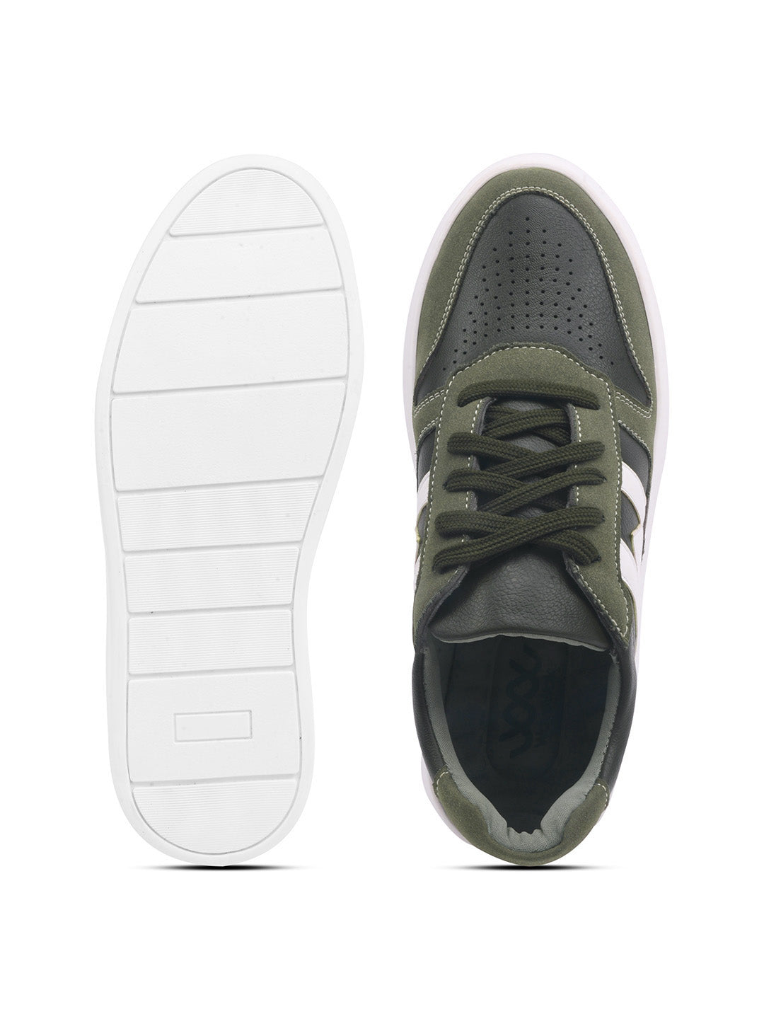 WAVEWALKER KILLER-3 Men Faux Leather Beige Casual Lace-Ups Shoes