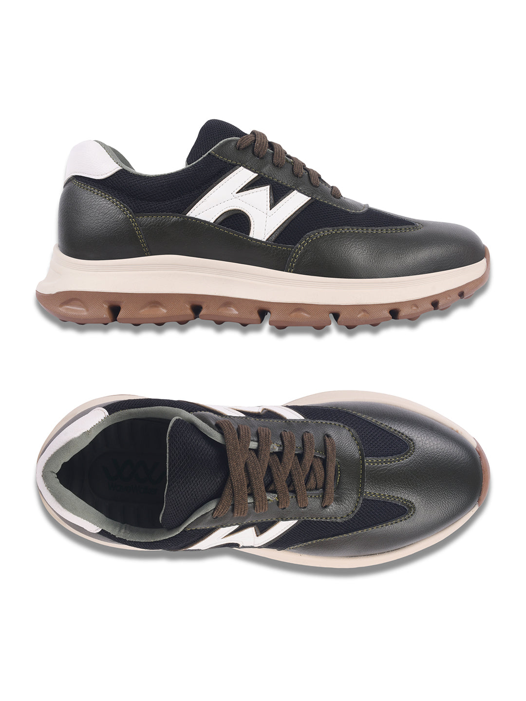 WAVEWALKER KILLER-1 Men Faux Leather Blue Casual Lace-Ups Shoes