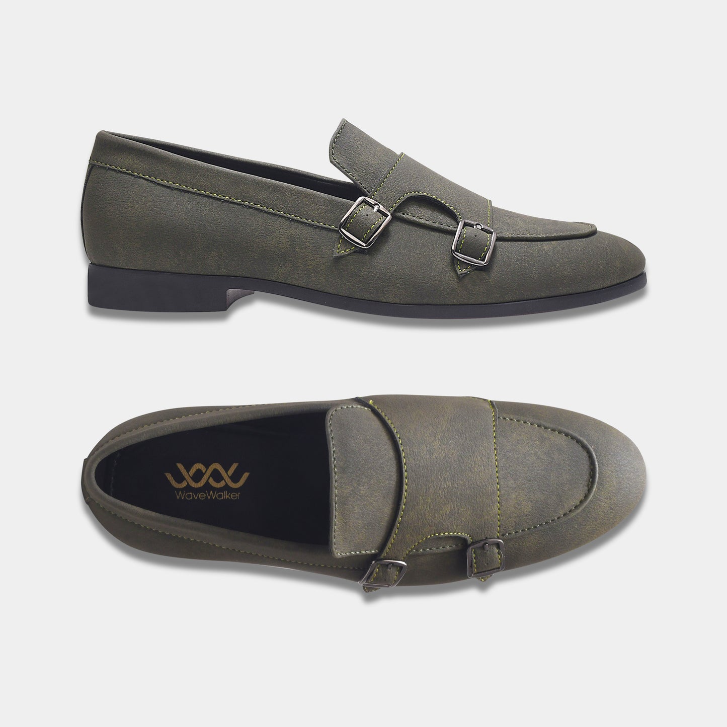 WAVEWALKER AXIS Men Beige Classic Suede Loafers