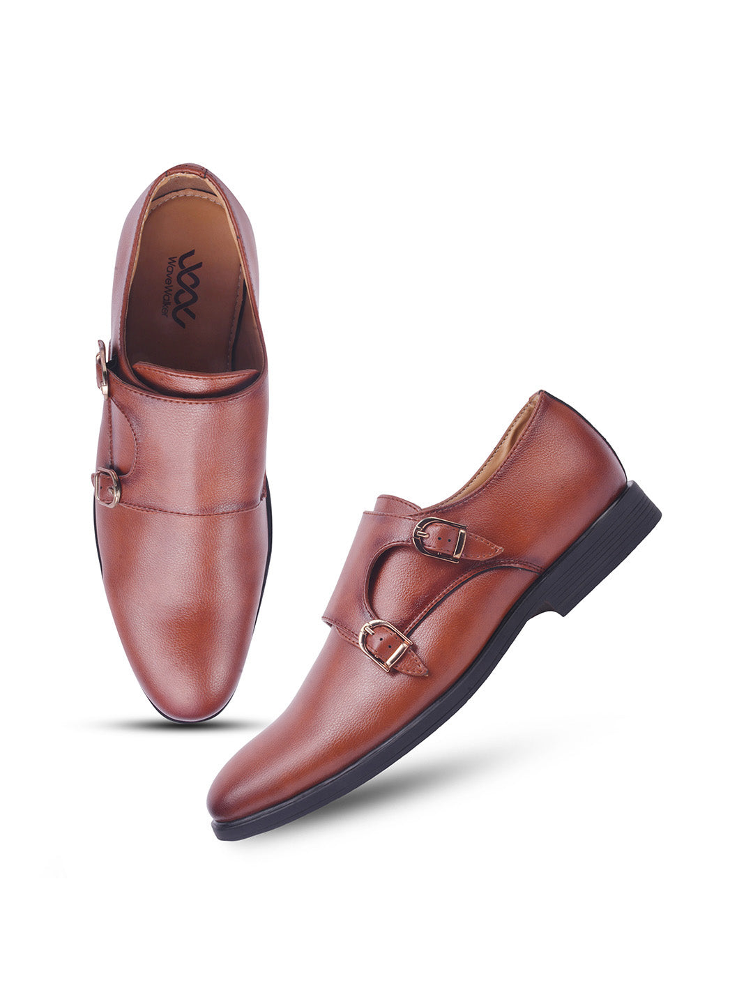 WAVEWALKER JUSTIN Men Premium Double Monk Strap Formal Shoes