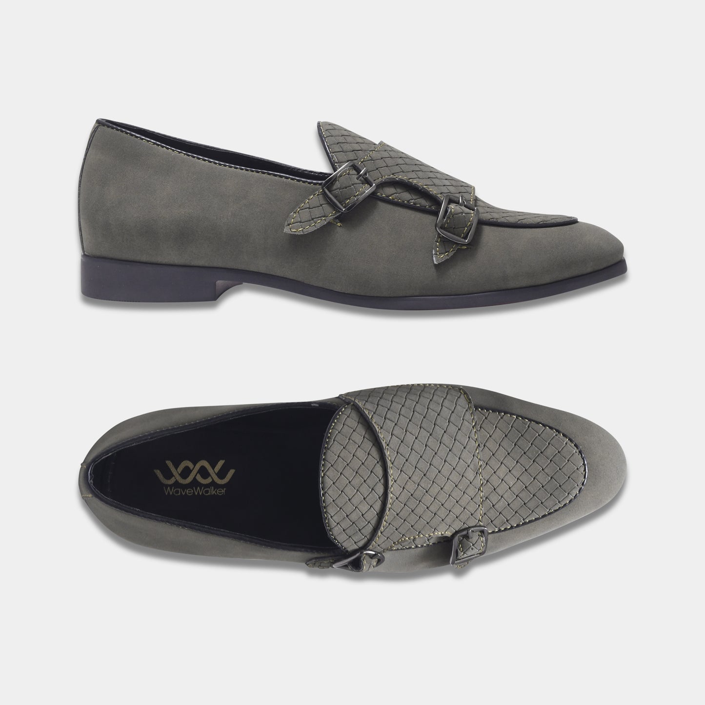 WAVEWALKER CAPTAIN Men Black Classic Suede Loafers