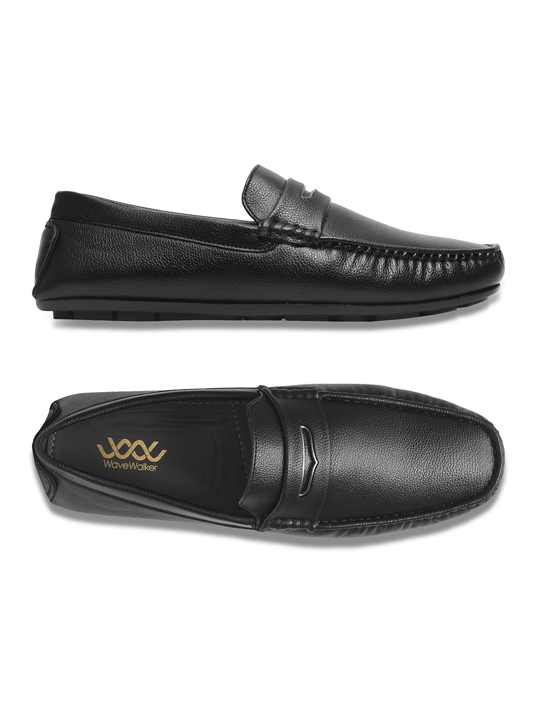 WAVEWALKER AERO Men Beige Faux Leather Slip-On Loafers