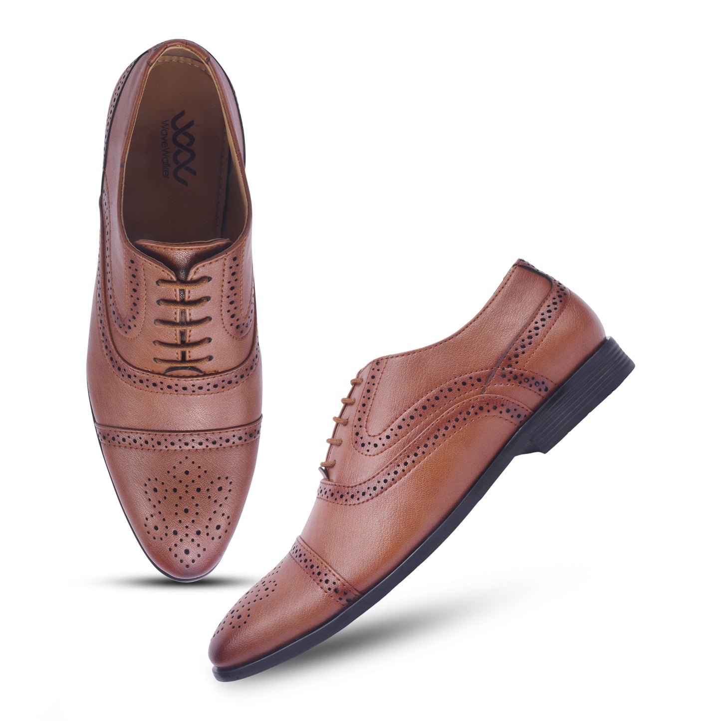 WAVEWALKER ALPHA-2 Refined Craftsmanship Lace-Up Brogue Shoes For Men