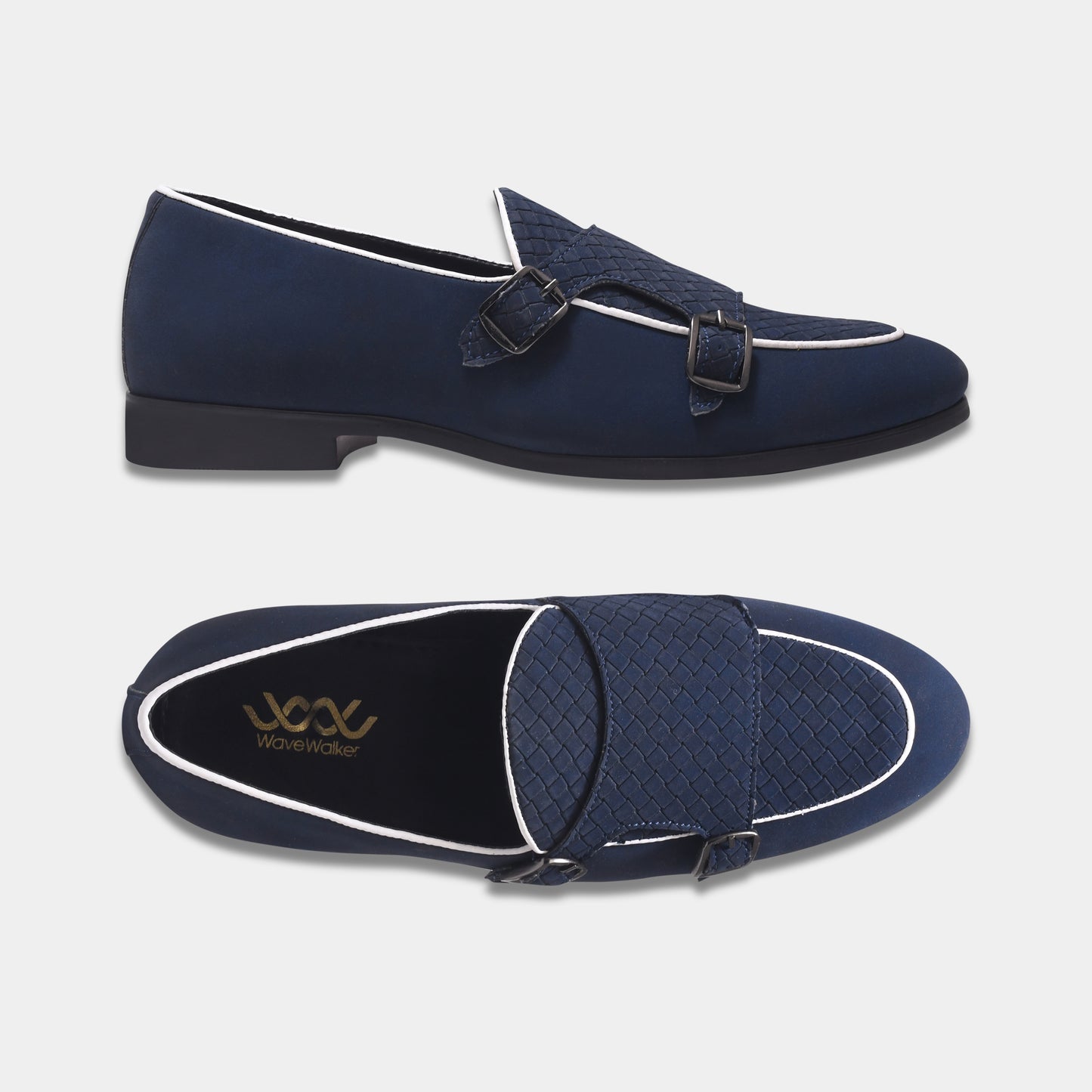 WAVEWALKER CAPTAIN Men Black Classic Suede Loafers