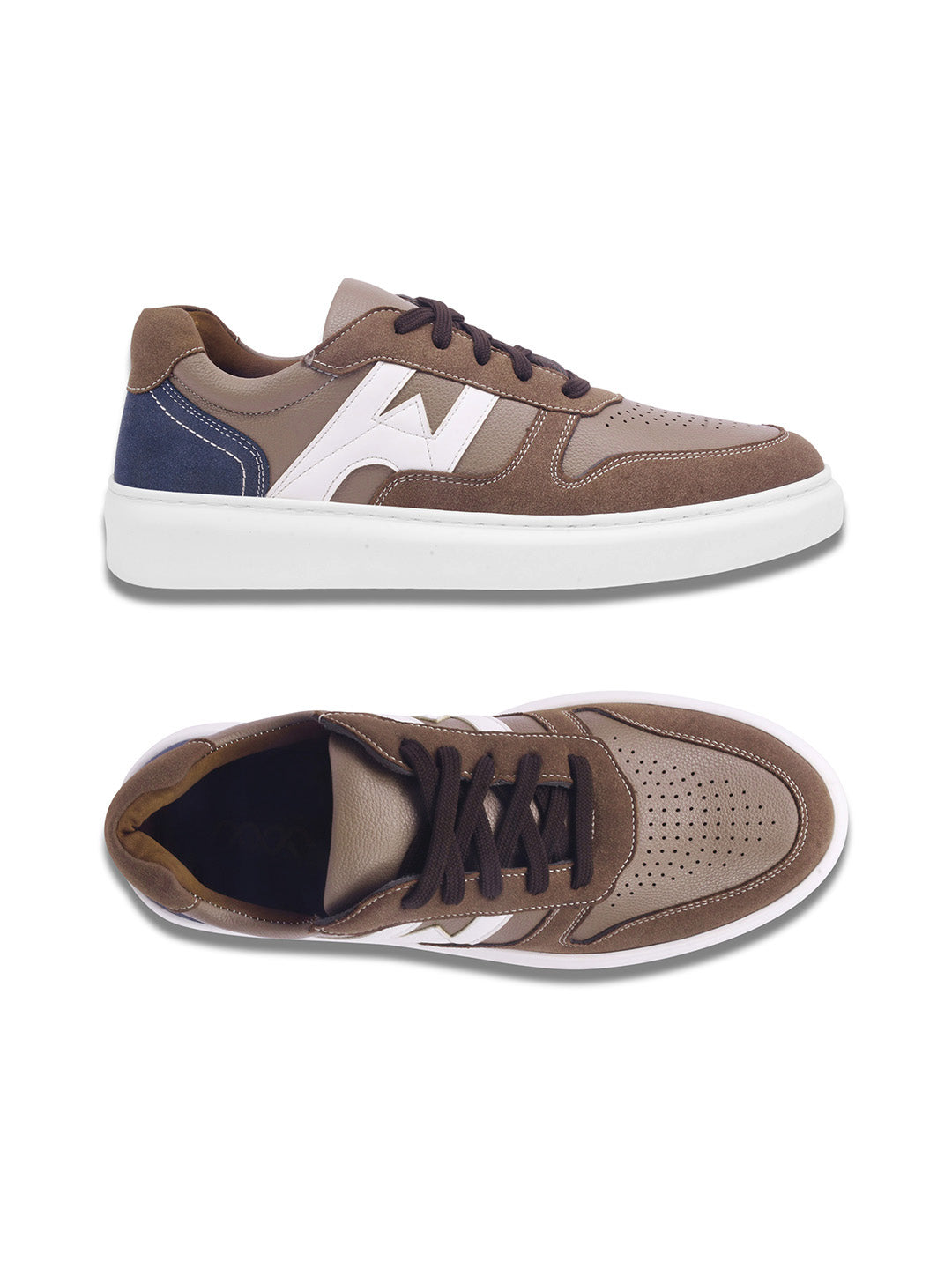 WAVEWALKER KILLER-3 Men Faux Leather Beige Casual Lace-Ups Shoes