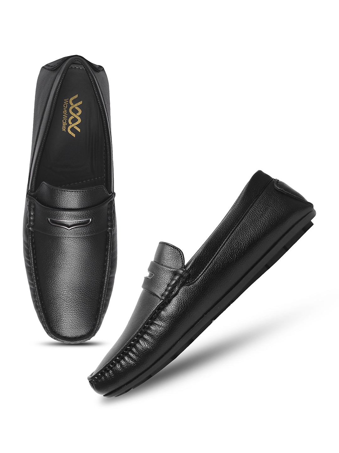 WAVEWALKER AERO Men Beige Faux Leather Slip-On Loafers