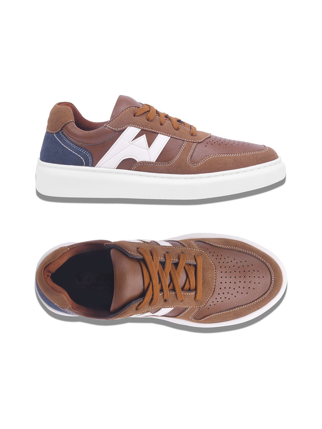 WAVEWALKER KILLER-3 Men Faux Leather Beige Casual Lace-Ups Shoes