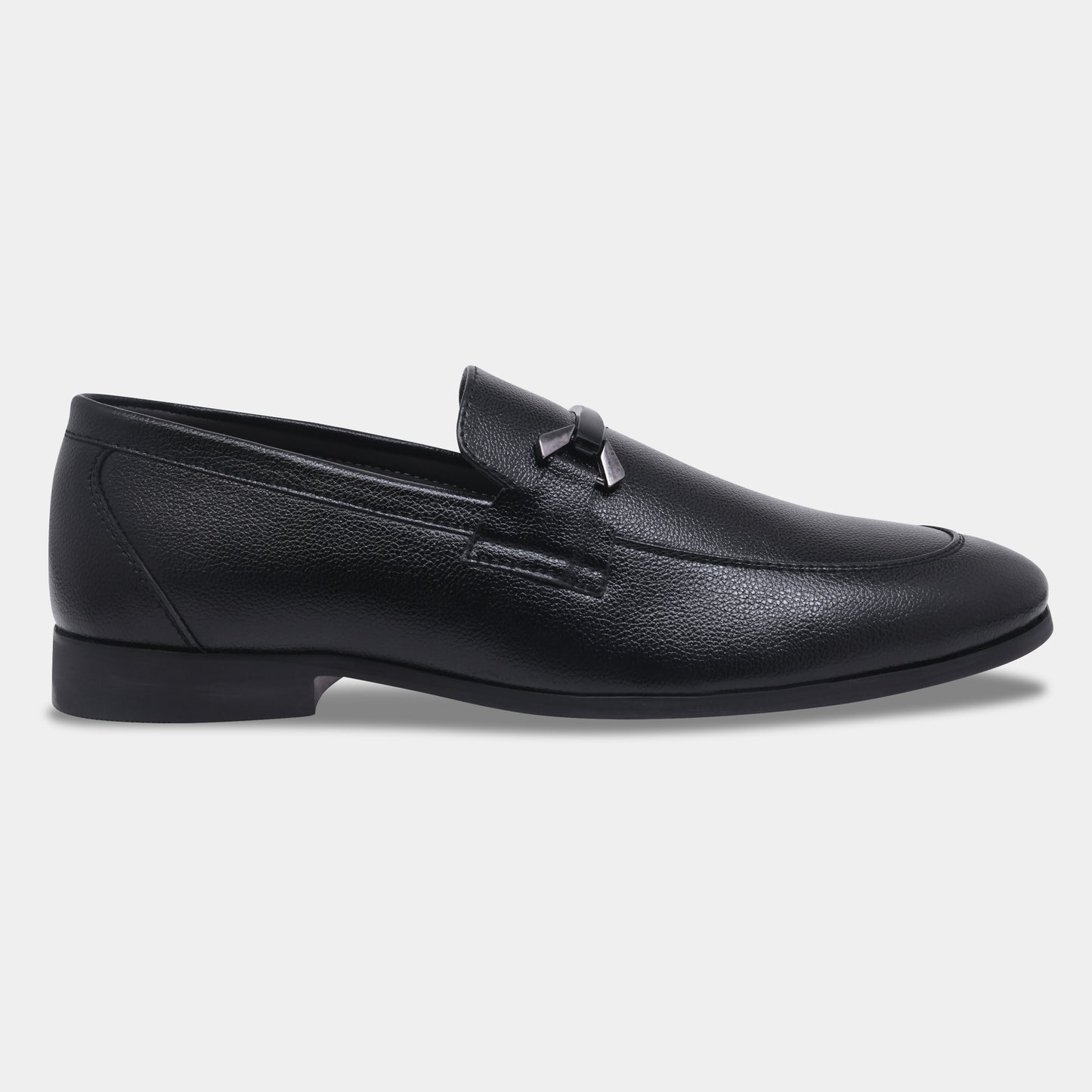 WAVEWALKER AMAZE Men Faux Leather Black Slip-On Loafers