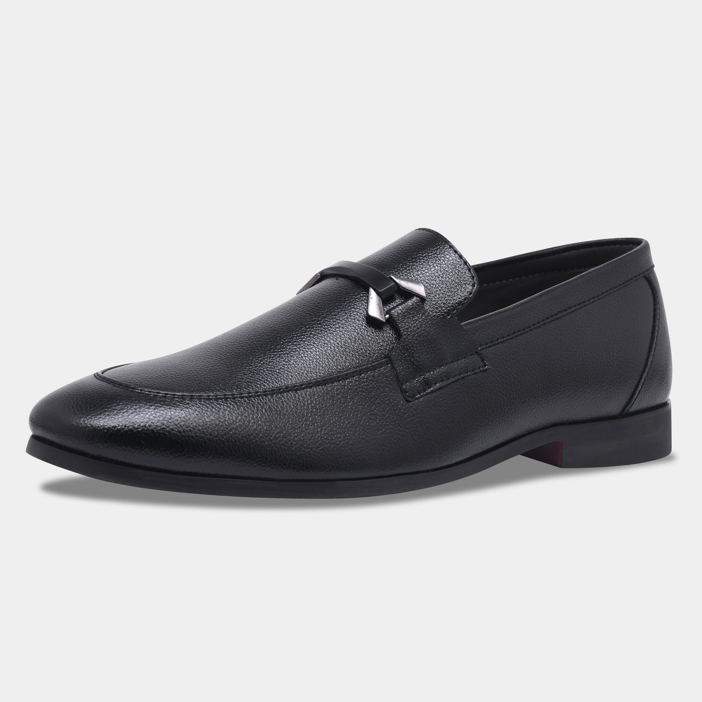WAVEWALKER AMAZE Men Faux Leather Black Slip-On Loafers