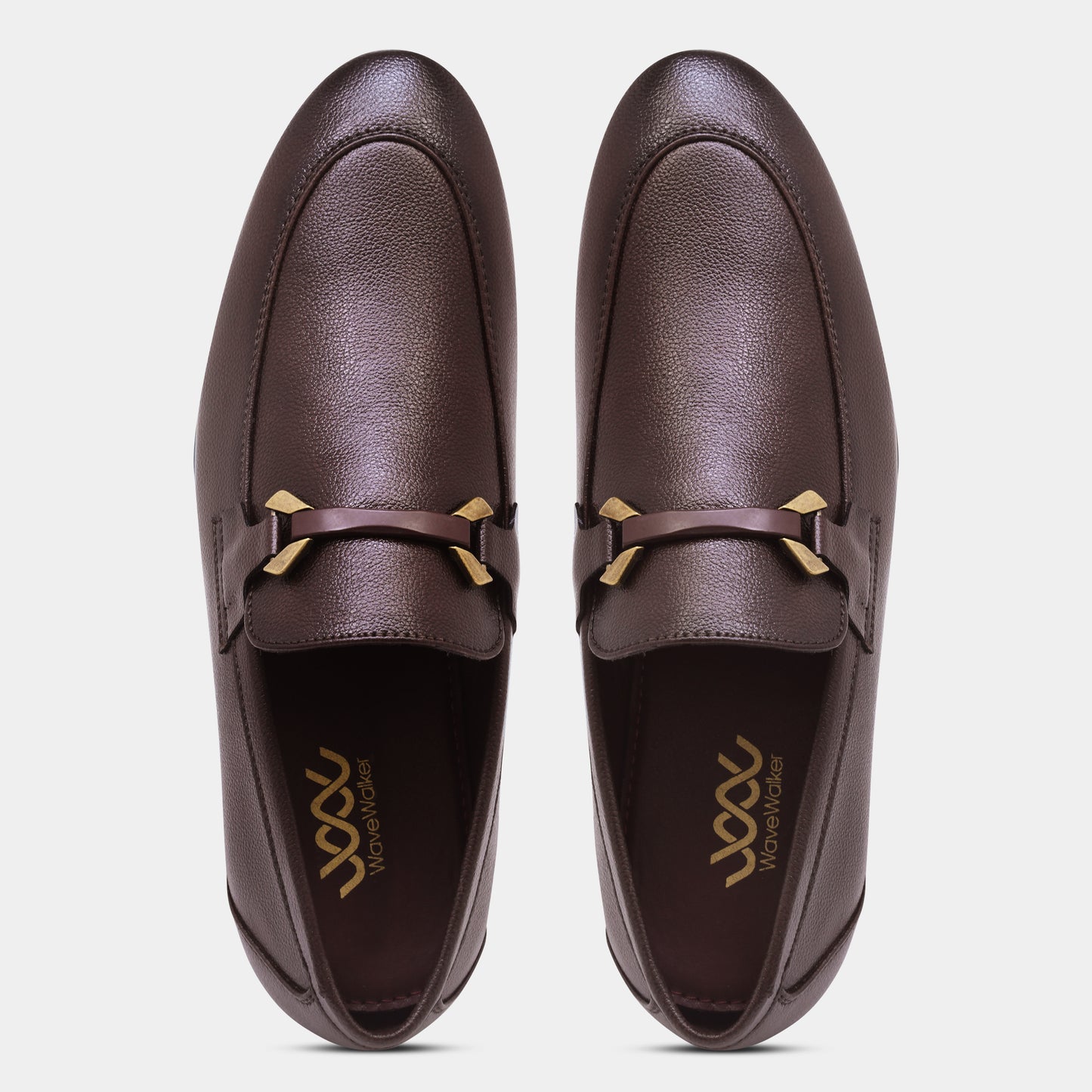 WAVEWALKER AMAZE Men Faux Leather Black Slip-On Loafers