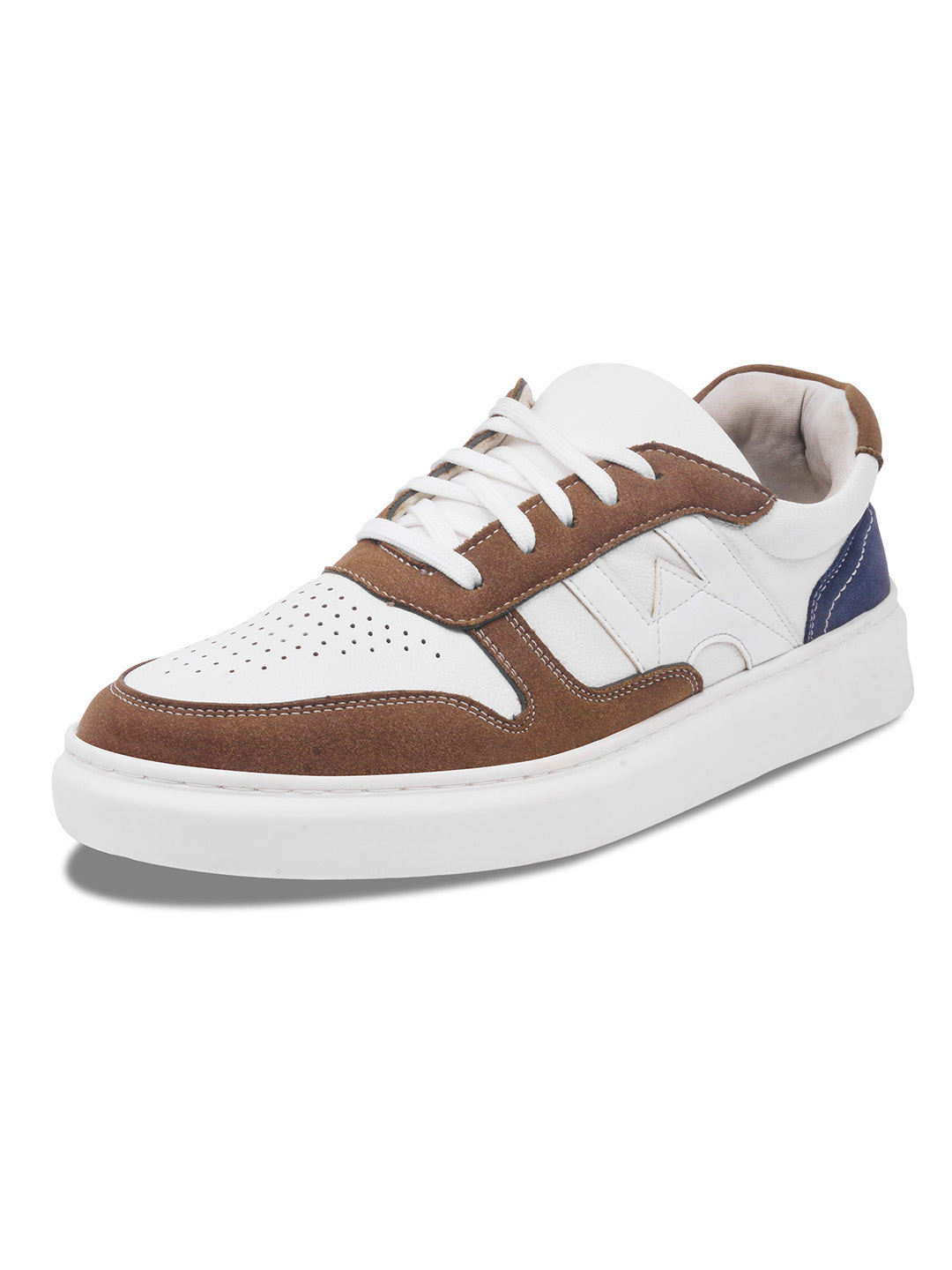 WAVEWALKER KILLER-3 Men Faux Leather Beige Casual Lace-Ups Shoes