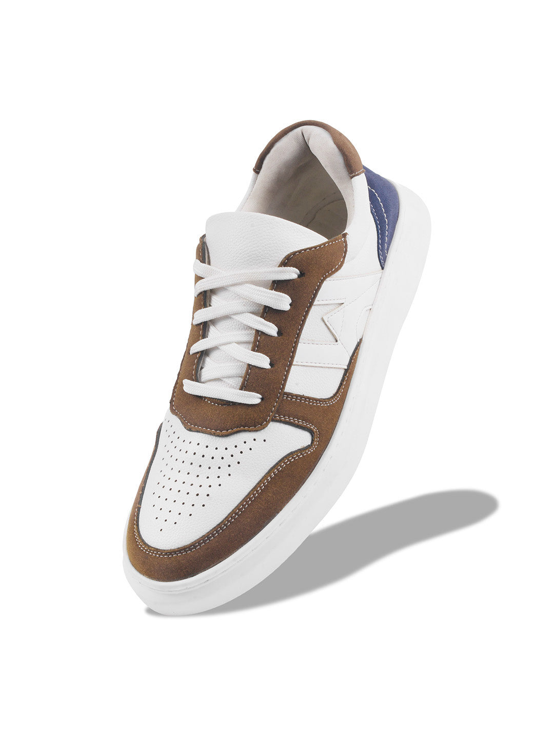 WAVEWALKER KILLER-3 Men Faux Leather Beige Casual Lace-Ups Shoes