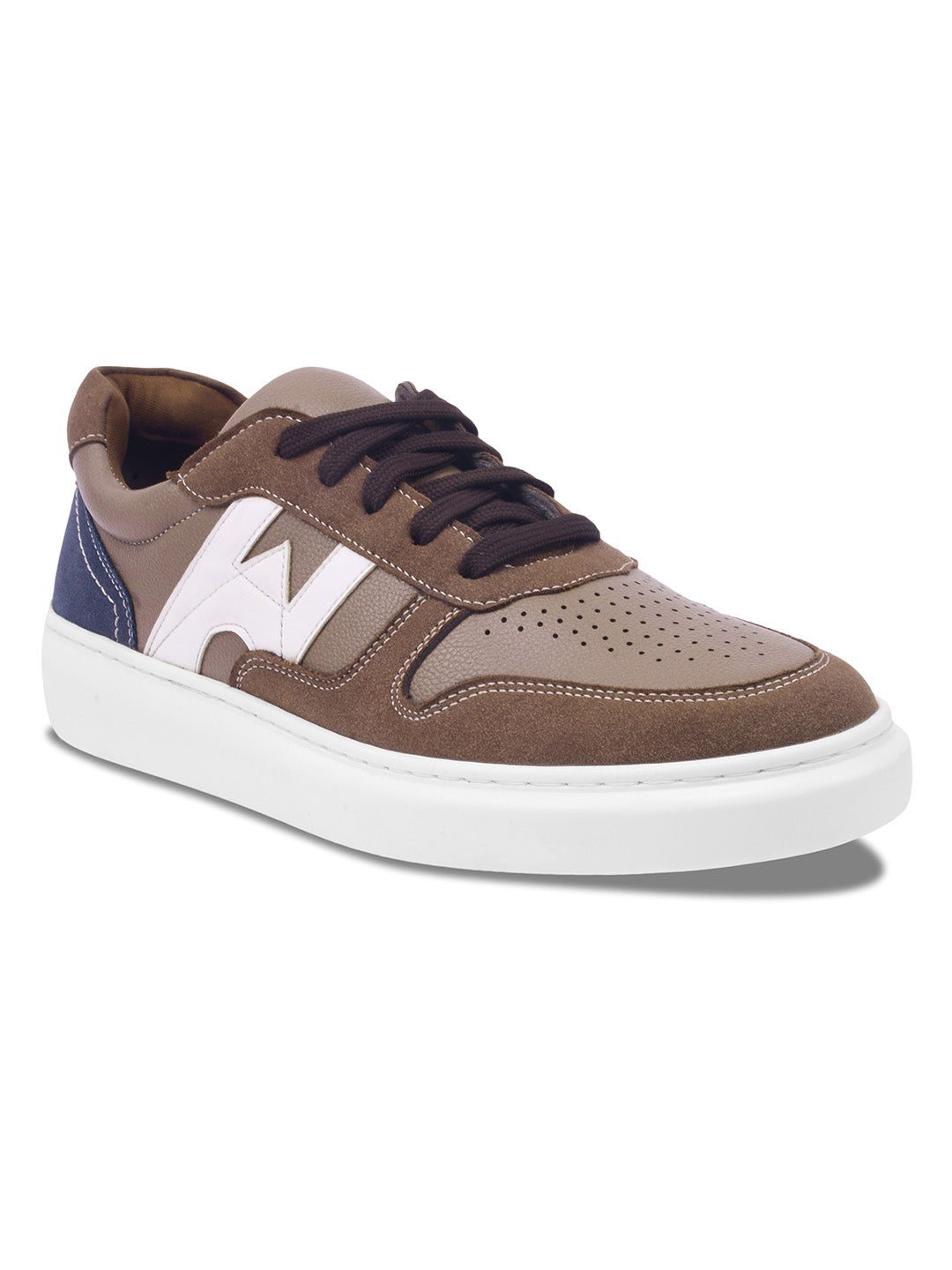 WAVEWALKER KILLER-3 Men Faux Leather Beige Casual Lace-Ups Shoes