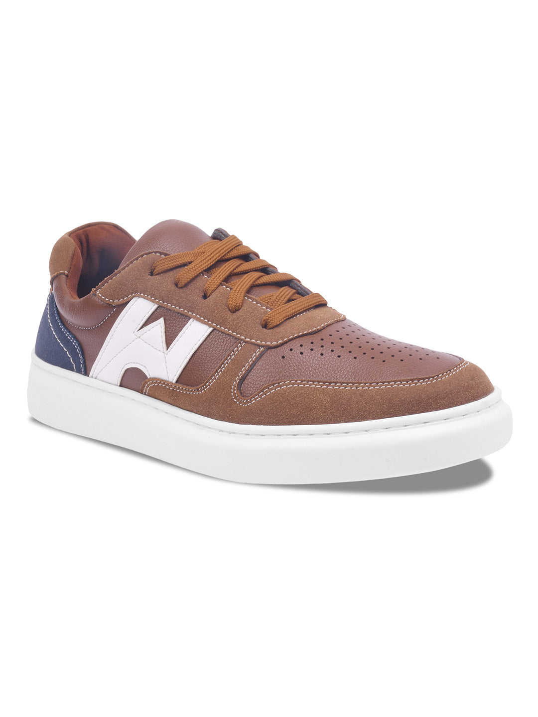 WAVEWALKER KILLER-3 Men Faux Leather Beige Casual Lace-Ups Shoes