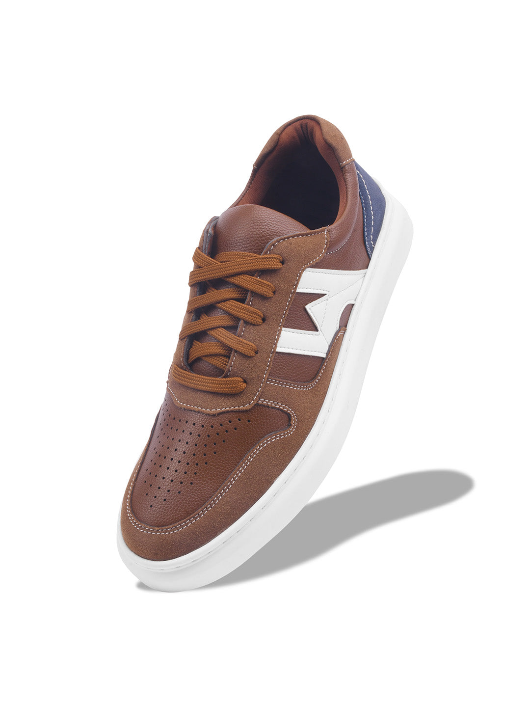 WAVEWALKER KILLER-3 Men Faux Leather Beige Casual Lace-Ups Shoes