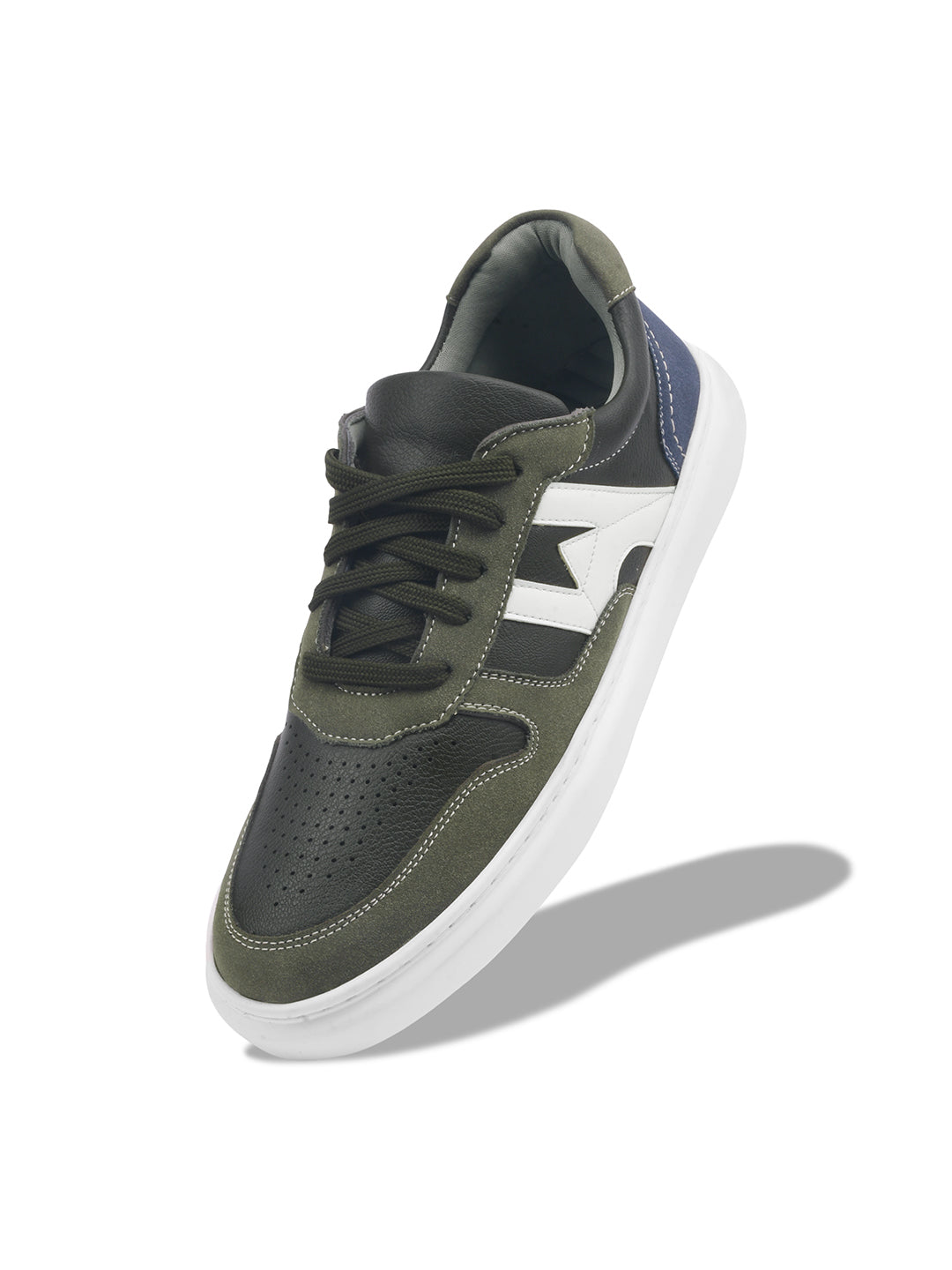 WAVEWALKER KILLER-3 Men Faux Leather Beige Casual Lace-Ups Shoes