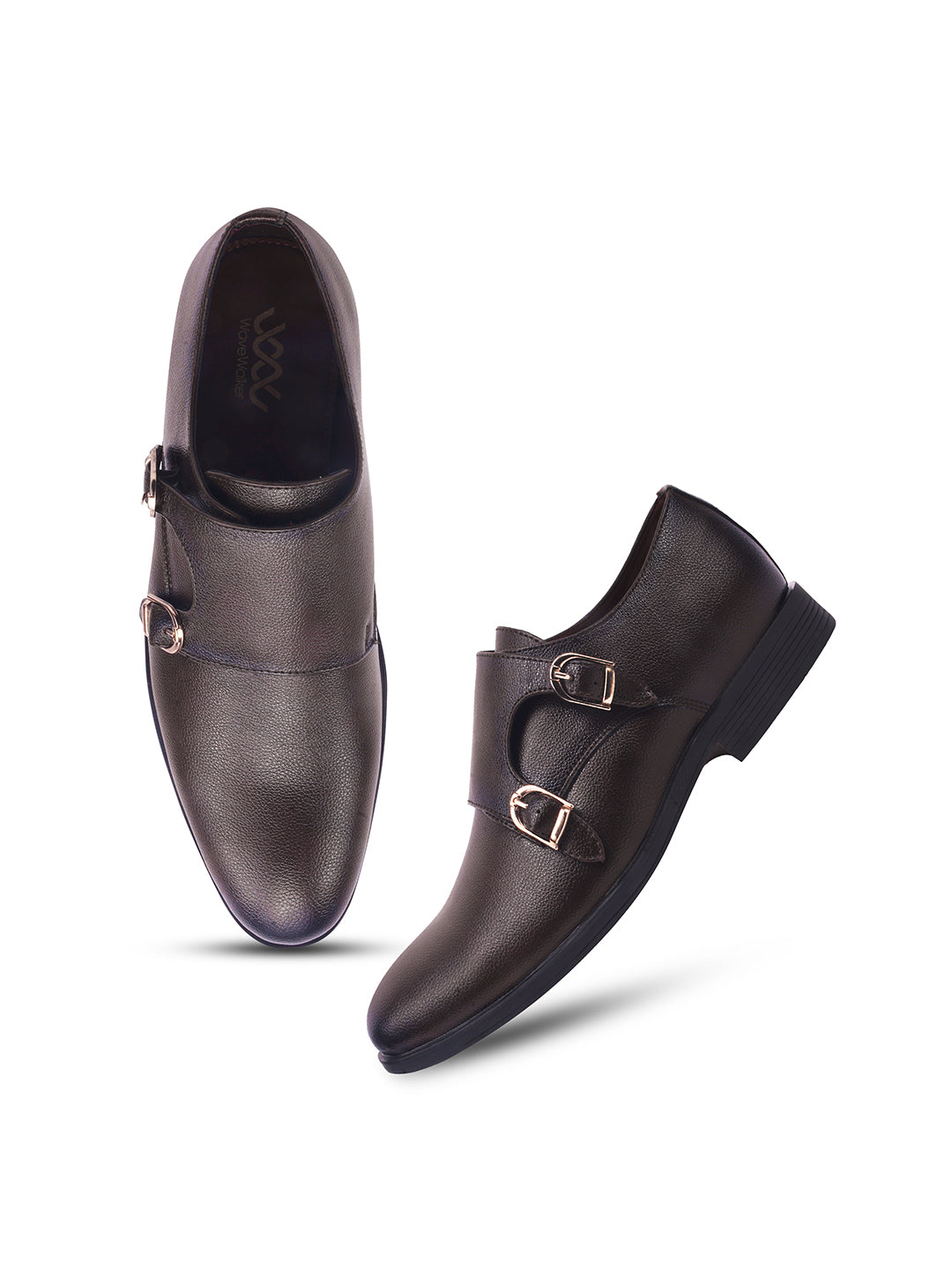 WAVEWALKER JUSTIN Men Premium Double Monk Strap Formal Shoes