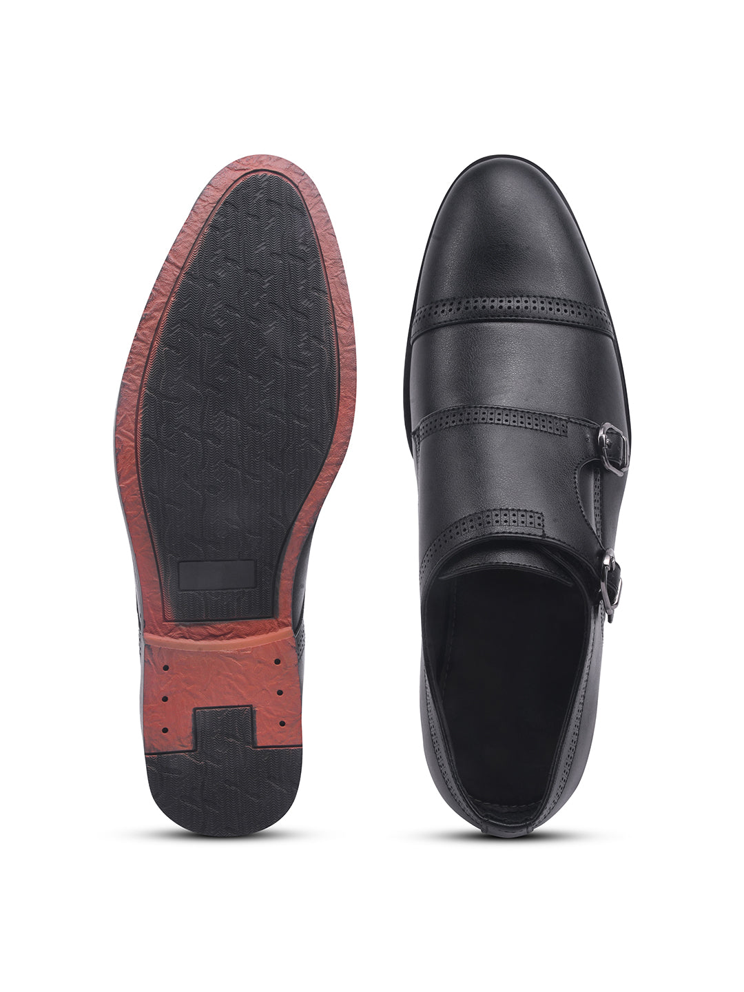 WAVEWALKER JAMES Men Premium Double Monk Strap Formal Shoes