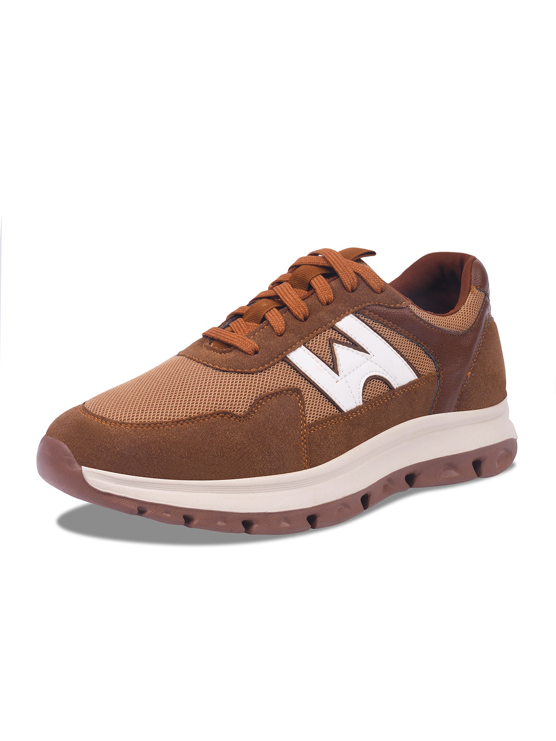 WAVEWALKER KILLER-2 Men Faux Leather Beige Casual Lace-Ups Shoes