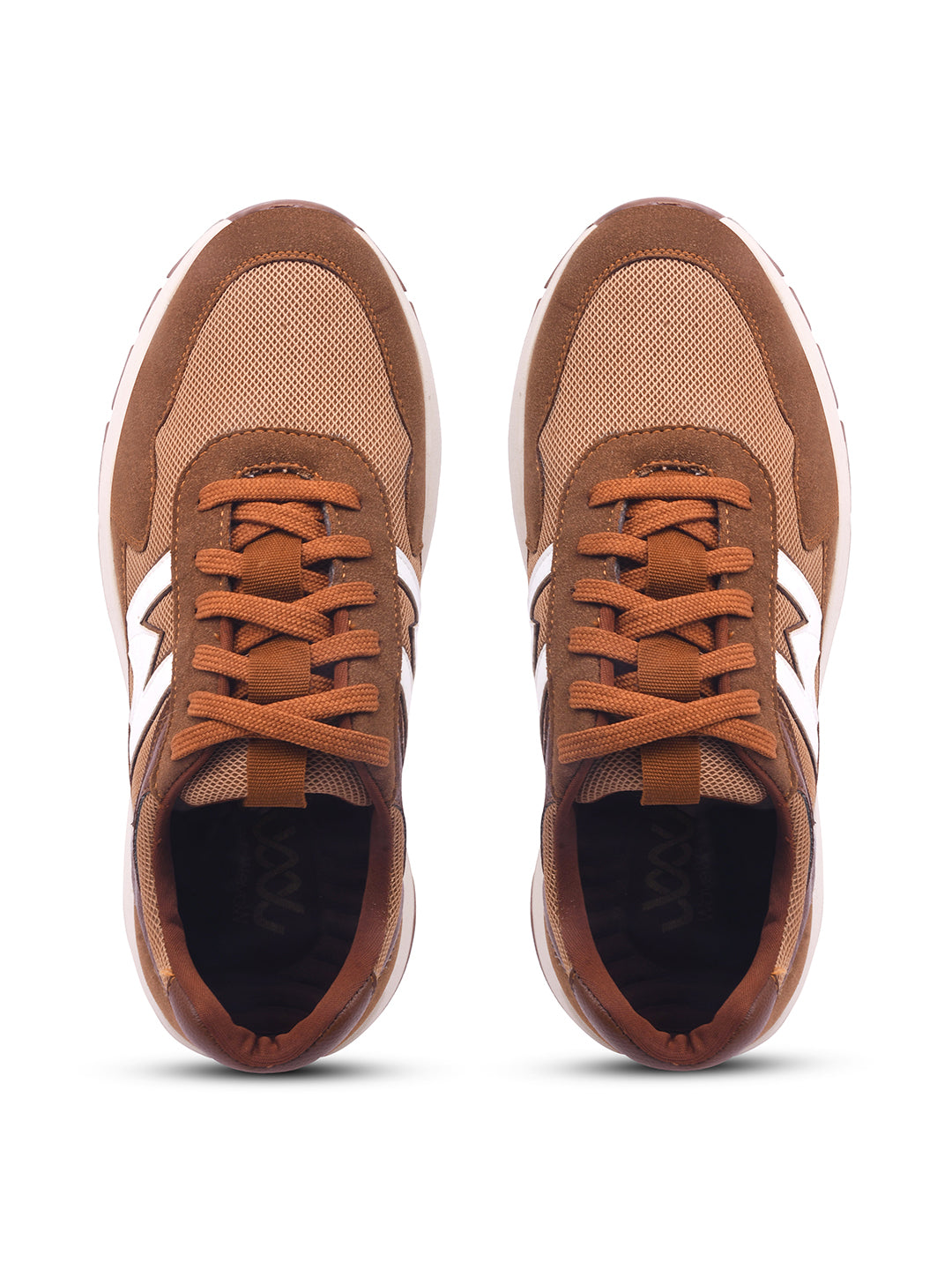 WAVEWALKER KILLER-2 Men Faux Leather Beige Casual Lace-Ups Shoes