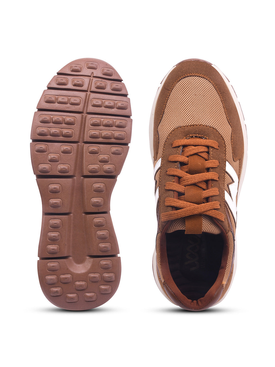 WAVEWALKER KILLER-2 Men Faux Leather Beige Casual Lace-Ups Shoes