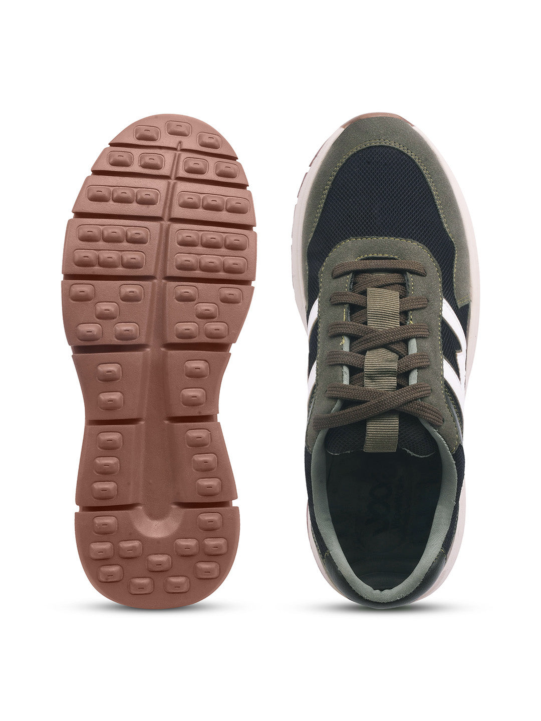 WAVEWALKER KILLER-2 Men Faux Leather Beige Casual Lace-Ups Shoes