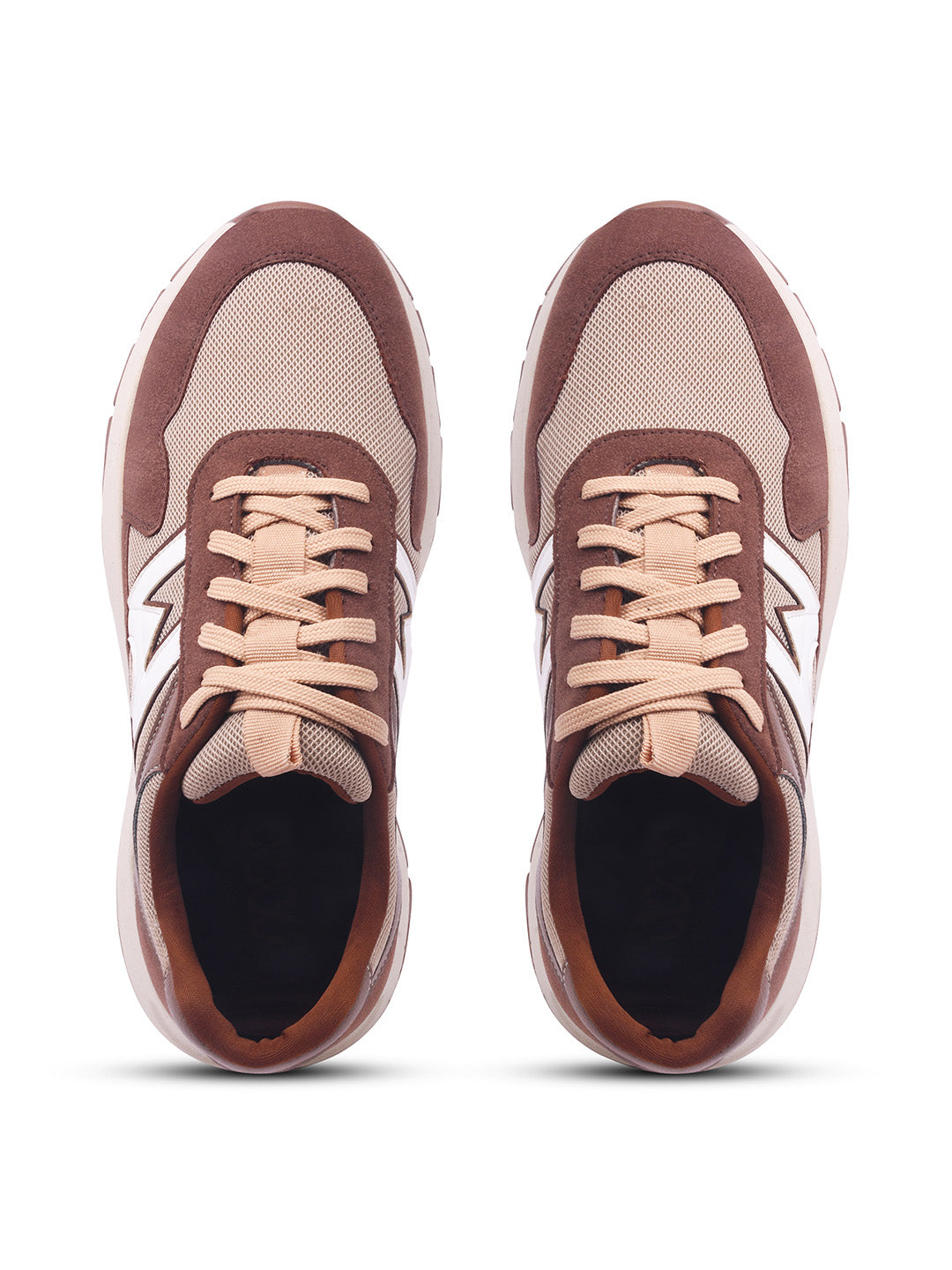 WAVEWALKER KILLER-2 Men Faux Leather Beige Casual Lace-Ups Shoes