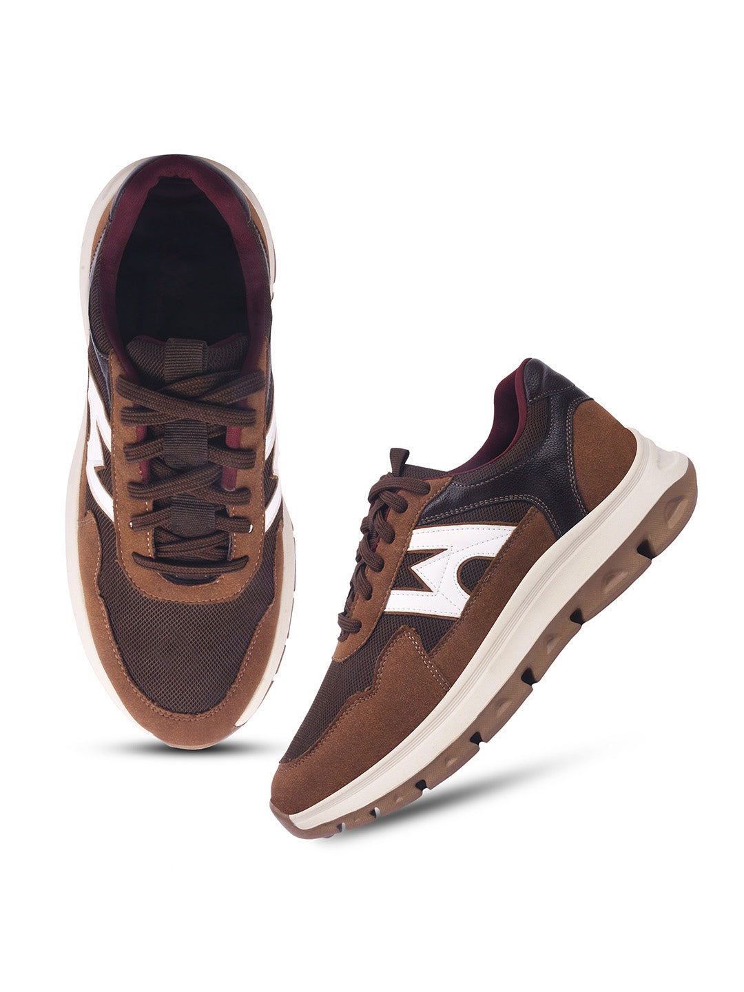 WAVEWALKER KILLER-2 Men Faux Leather Beige Casual Lace-Ups Shoes