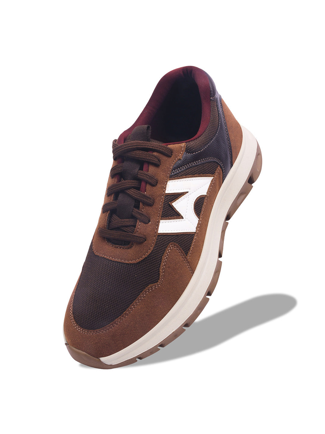 WAVEWALKER KILLER-2 Men Faux Leather Beige Casual Lace-Ups Shoes