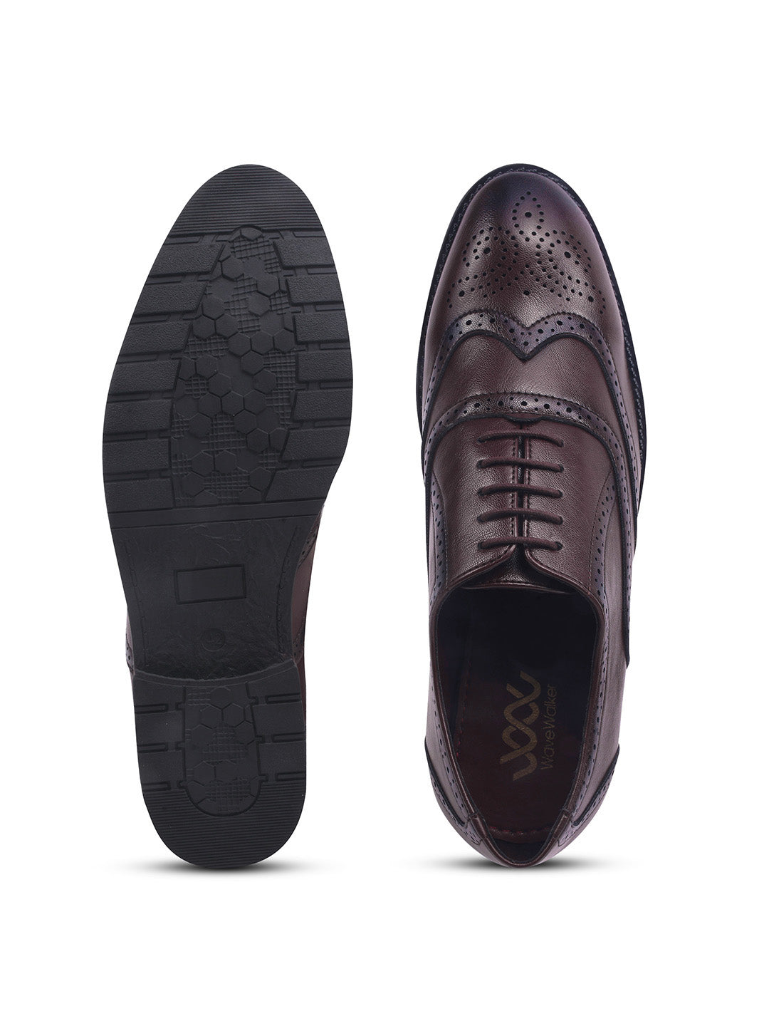 WAVEWALKER ALPHA-3 Refined Craftsmanship Lace-Up Brogue Shoes