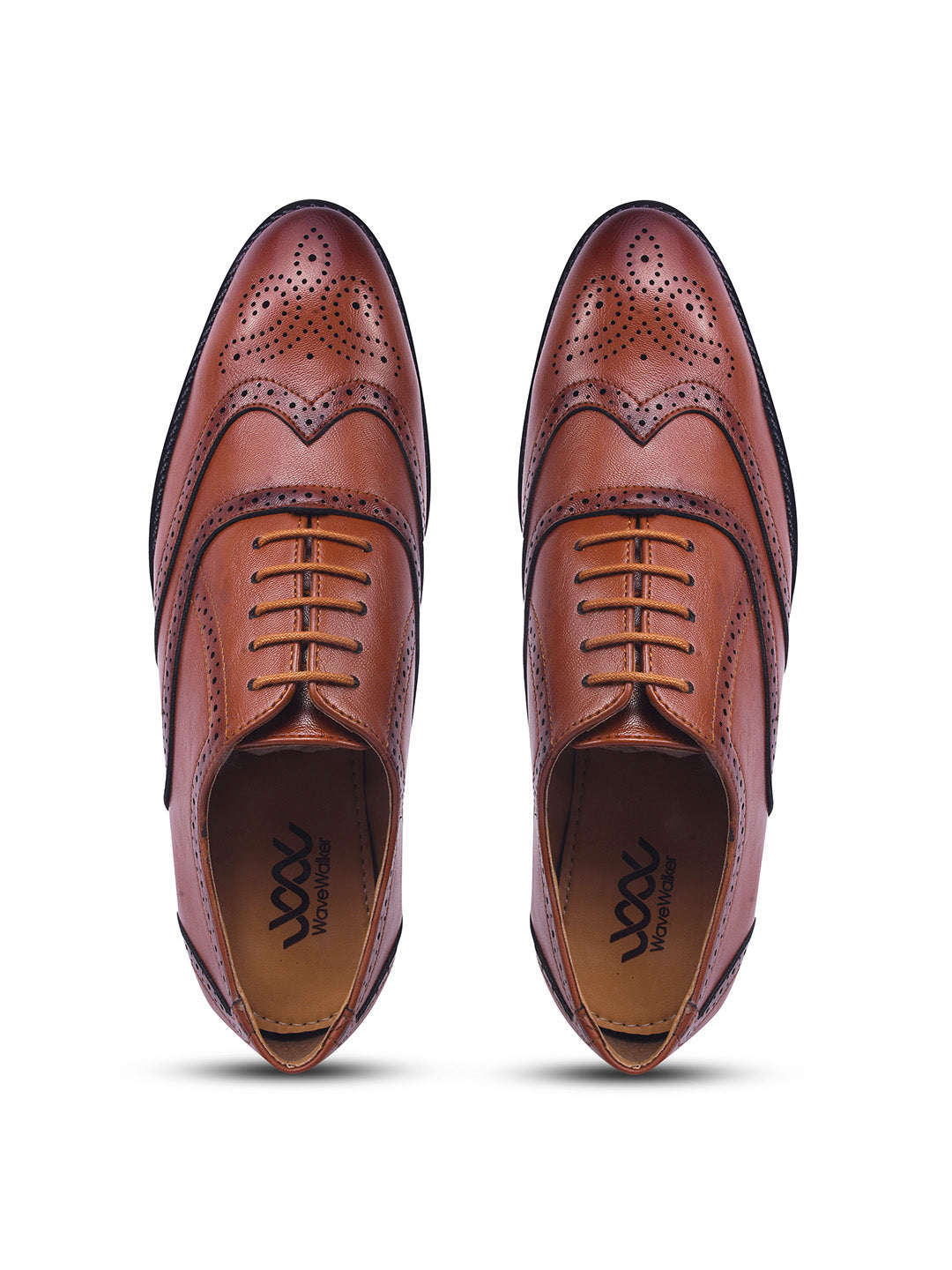 WAVEWALKER ALPHA-3 Refined Craftsmanship Lace-Up Brogue Shoes