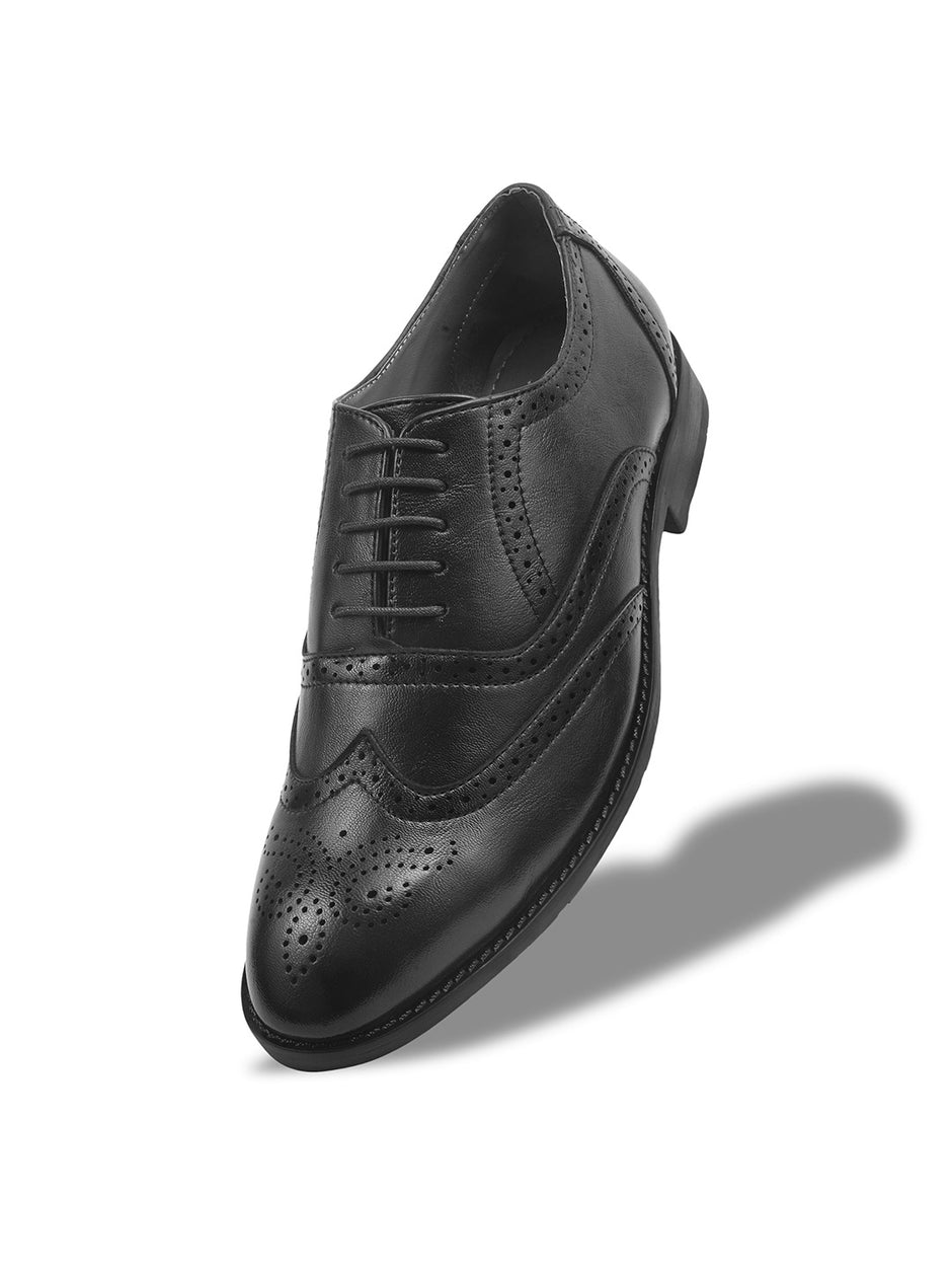 WAVEWALKER ALPHA-3 Refined Craftsmanship Lace-Up Brogue Shoes