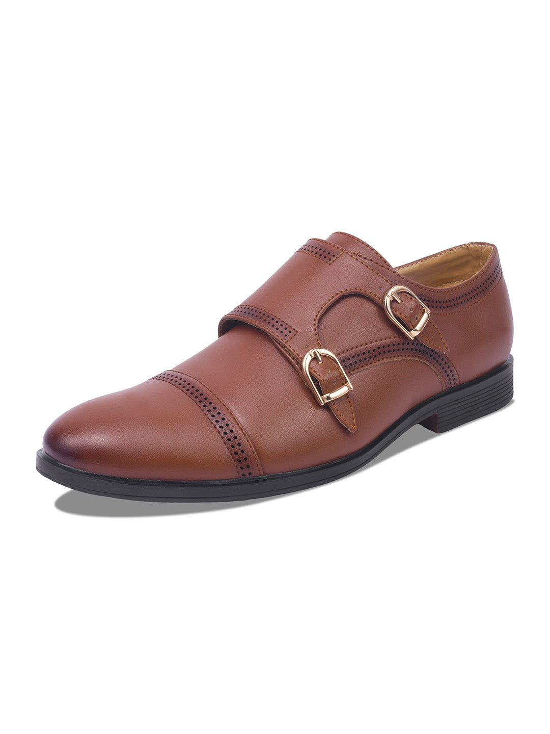 WAVEWALKER JAMES Men Premium Double Monk Strap Formal Shoes
